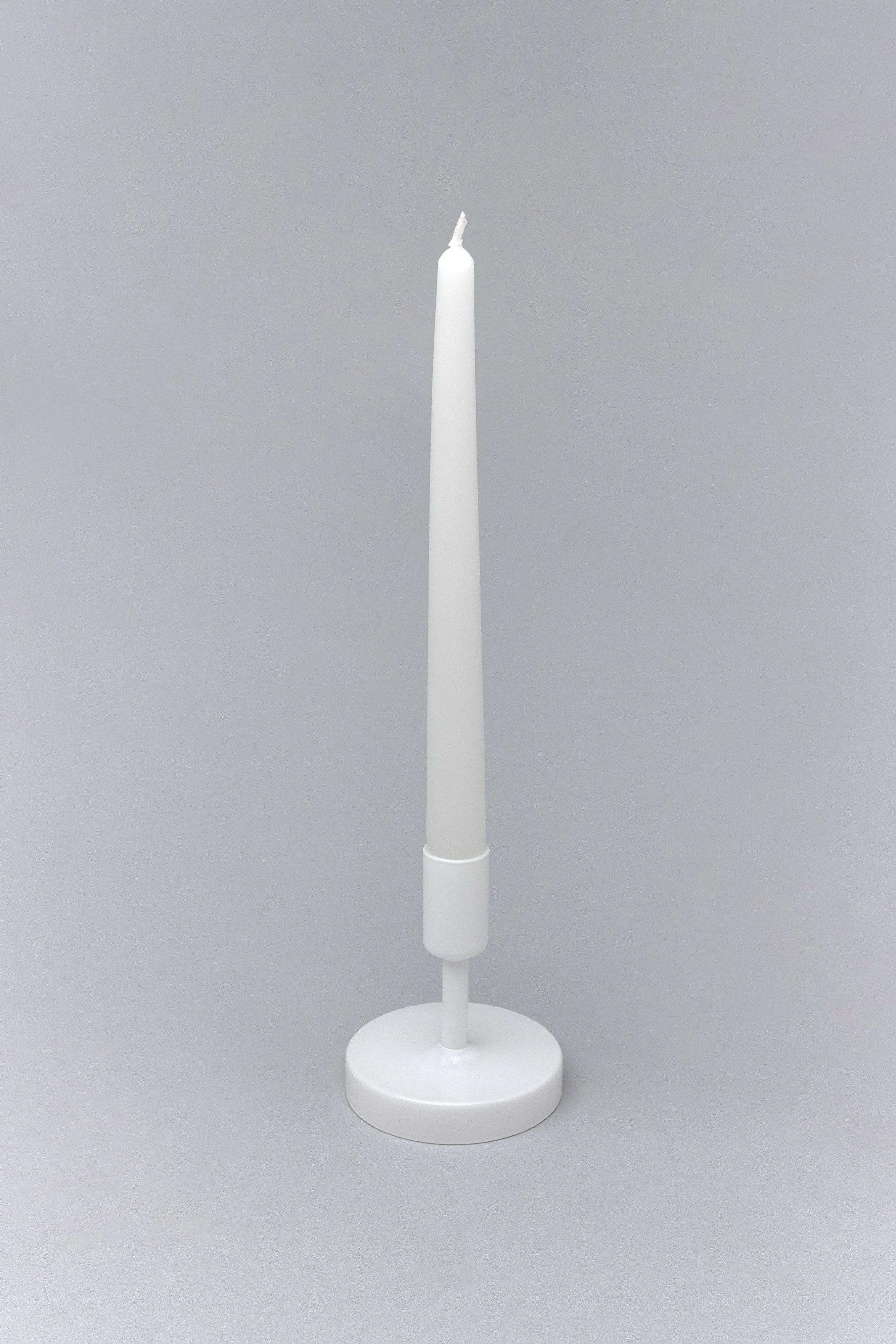 nordlys-tall-matt-white-dinner-and-taper-candles-pack-of-2-10-or-20-scandinavian-design-g-decor-78102 - G Decor