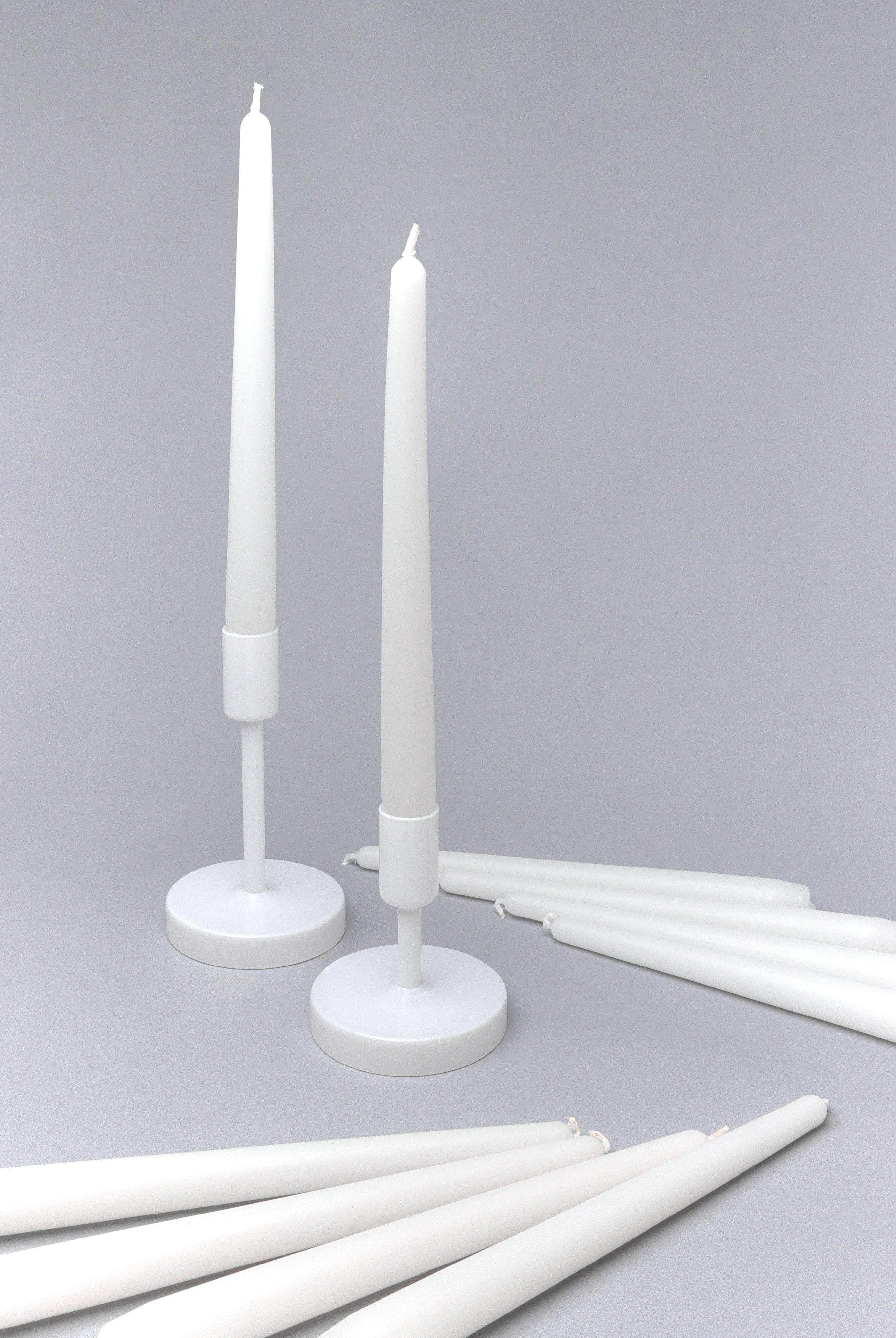Nordlys Tall Matt White Dinner & Taper Candles Pack of 2, 10 or 20, Scandinavian Design - G Decor