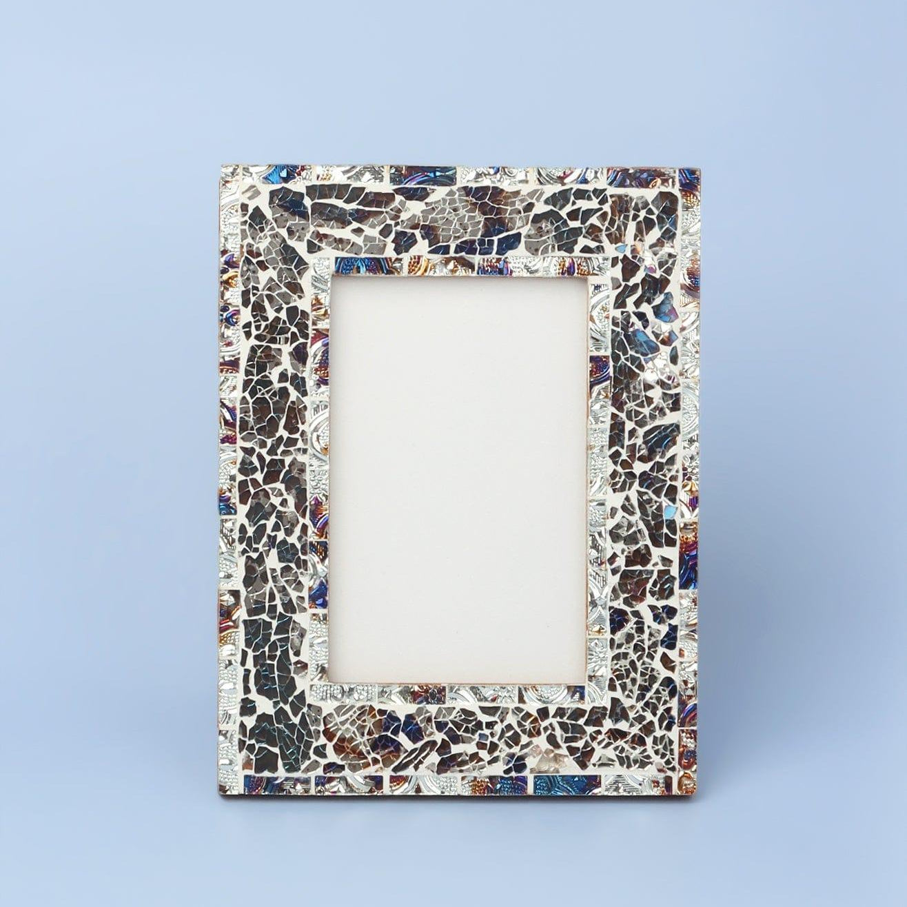 Oasis Handmade Glass Mosaic Photo Frame Contemporary Picture Display - G Decor