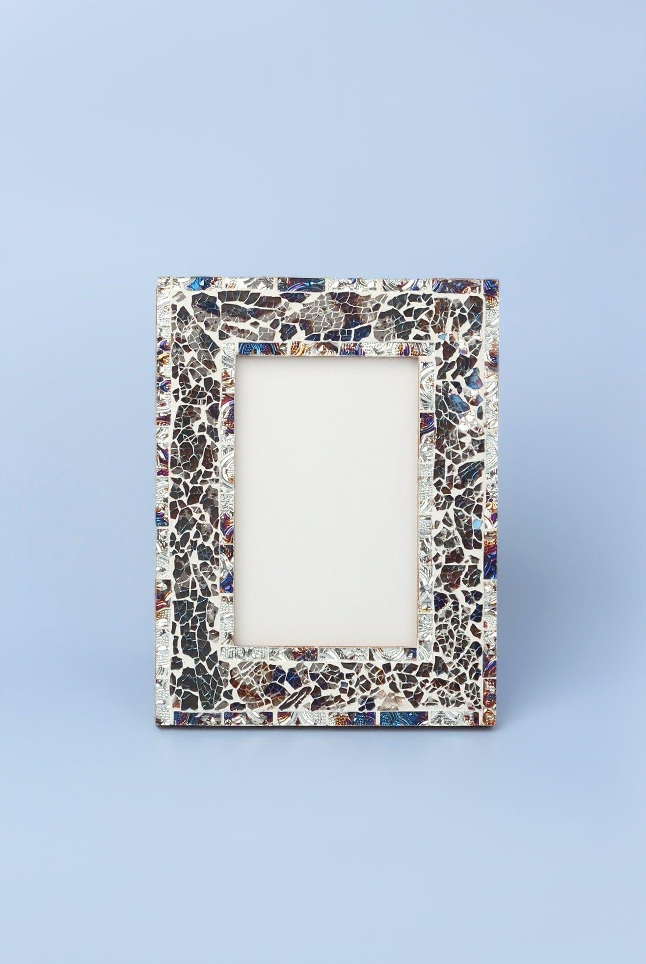 Oasis Handmade Glass Mosaic Photo Frame Contemporary Picture Display - G Decor