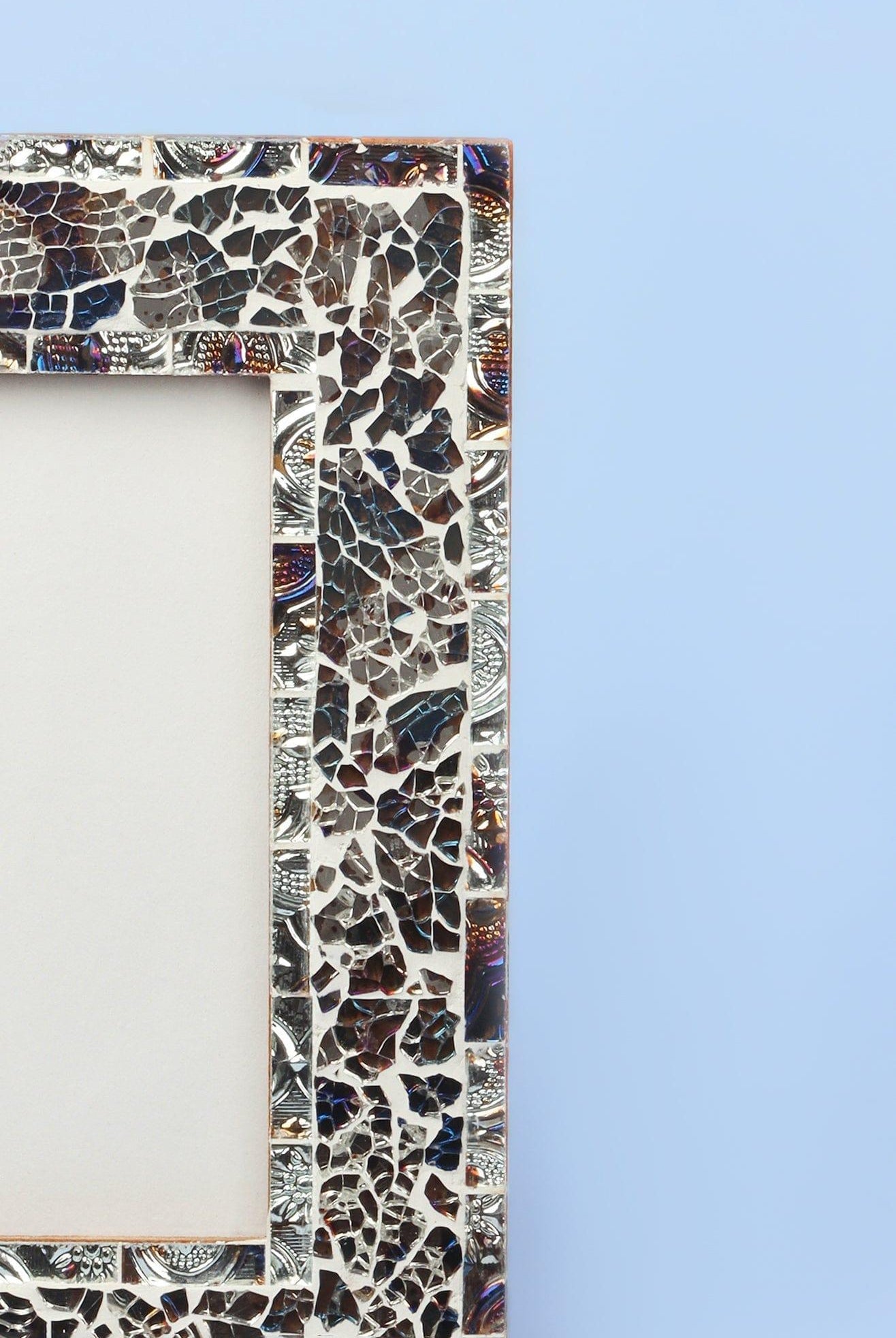 Oasis Handmade Glass Mosaic Photo Frame Contemporary Picture Display - G Decor