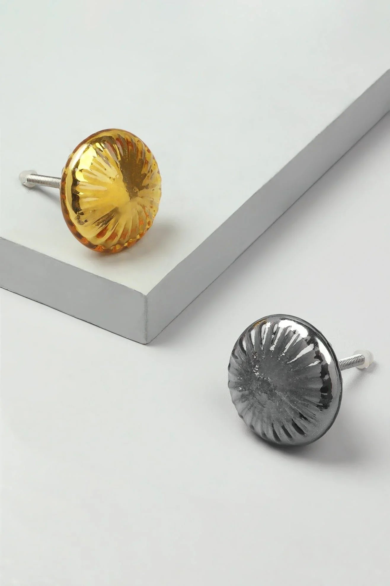 Obsidian & Solstice Round Glass Door Knob - G Decor