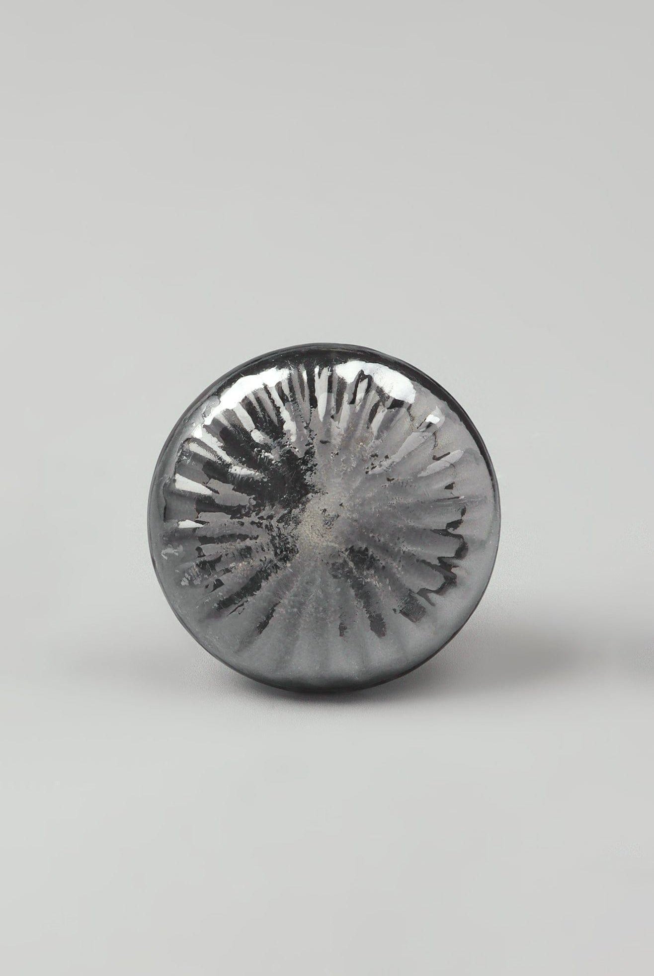 Obsidian & Solstice Round Glass Door Knob - G Decor