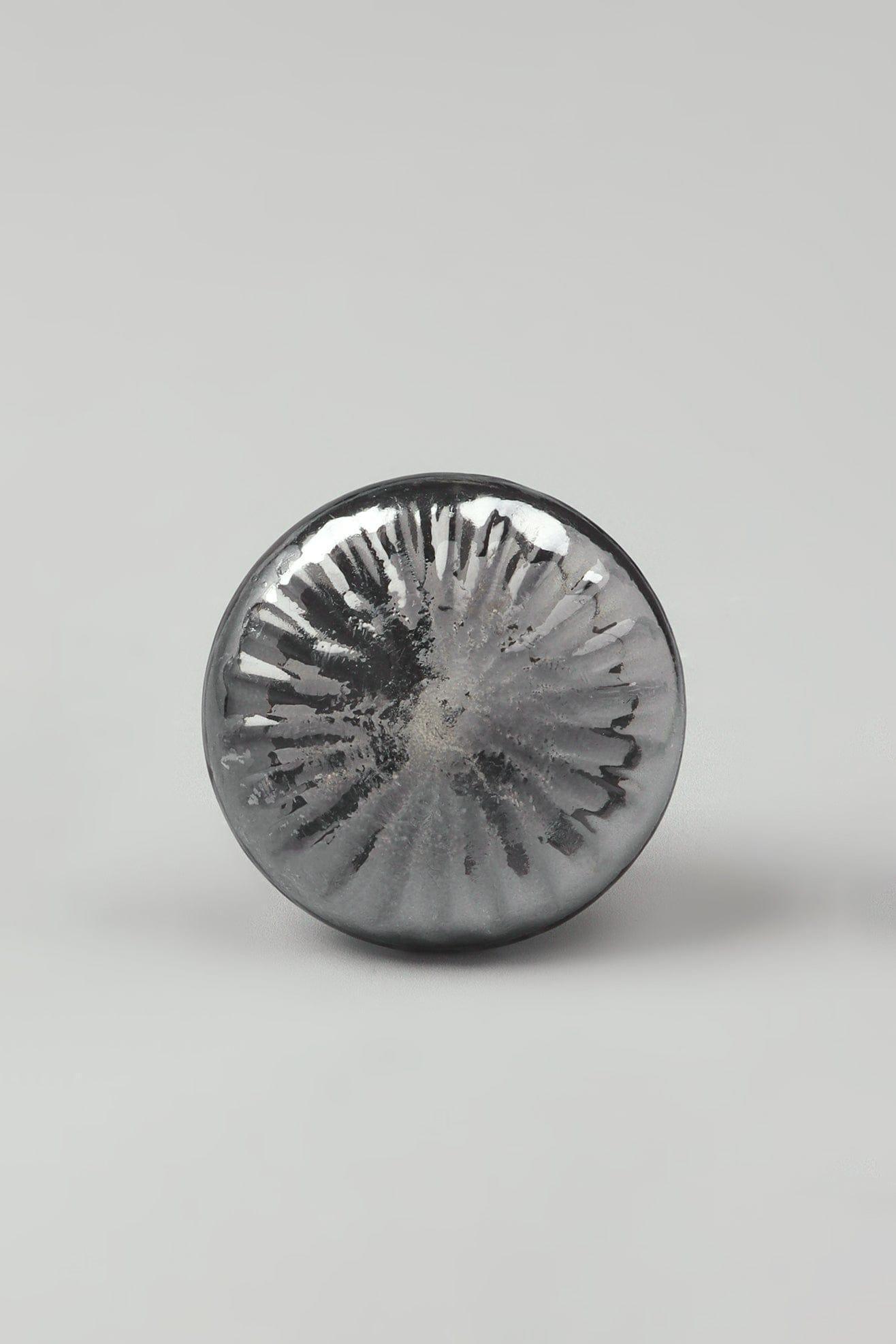 Obsidian & Solstice Round Glass Door Knob - G Decor