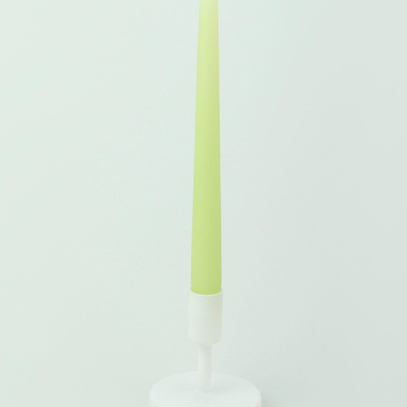 Pastelaria Set of 2, 10 or 20 Pale Pistachio Tall Pastel Dinner & Taper Candles - G Decor