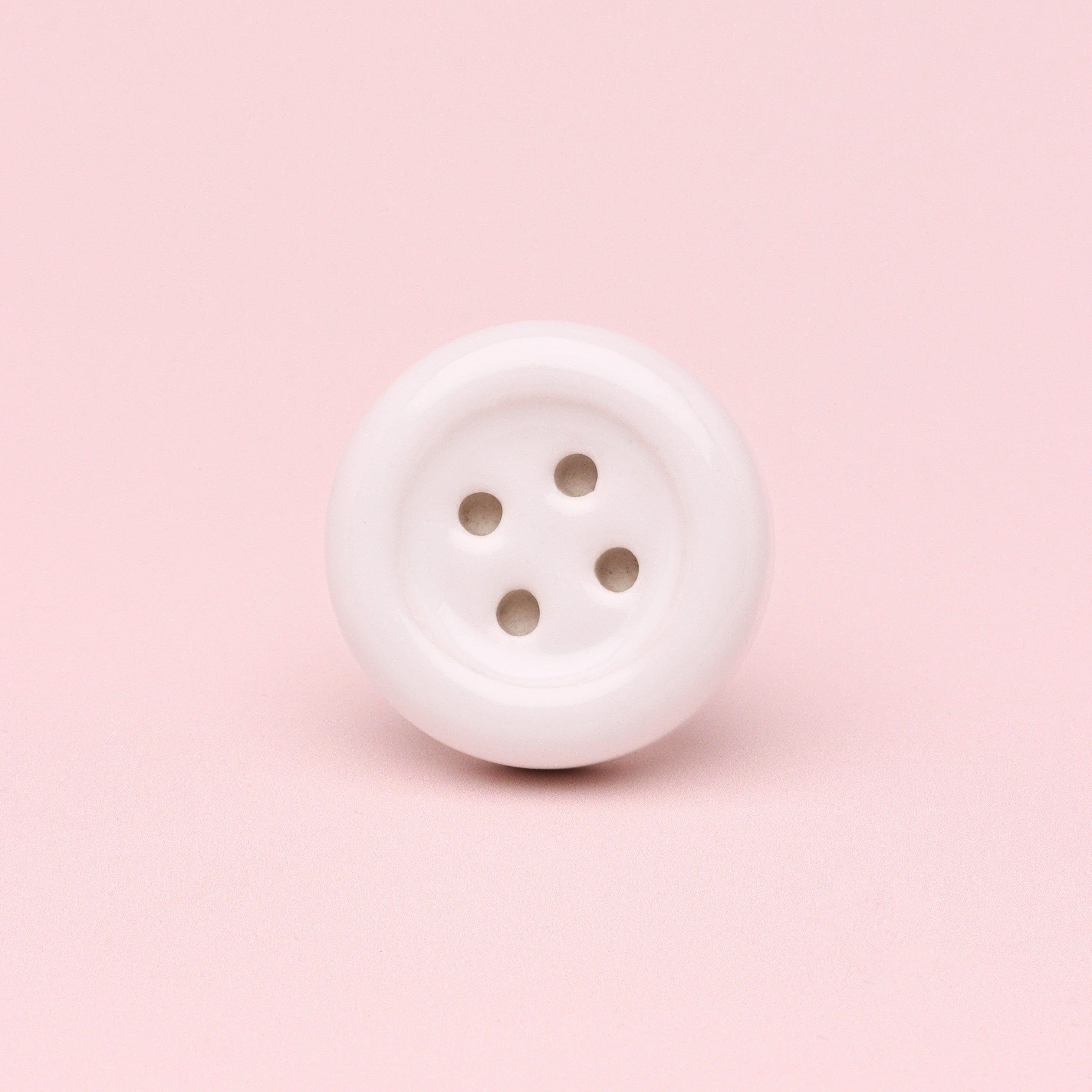 Playful Button Ceramic Door Knob Handle - G Decor