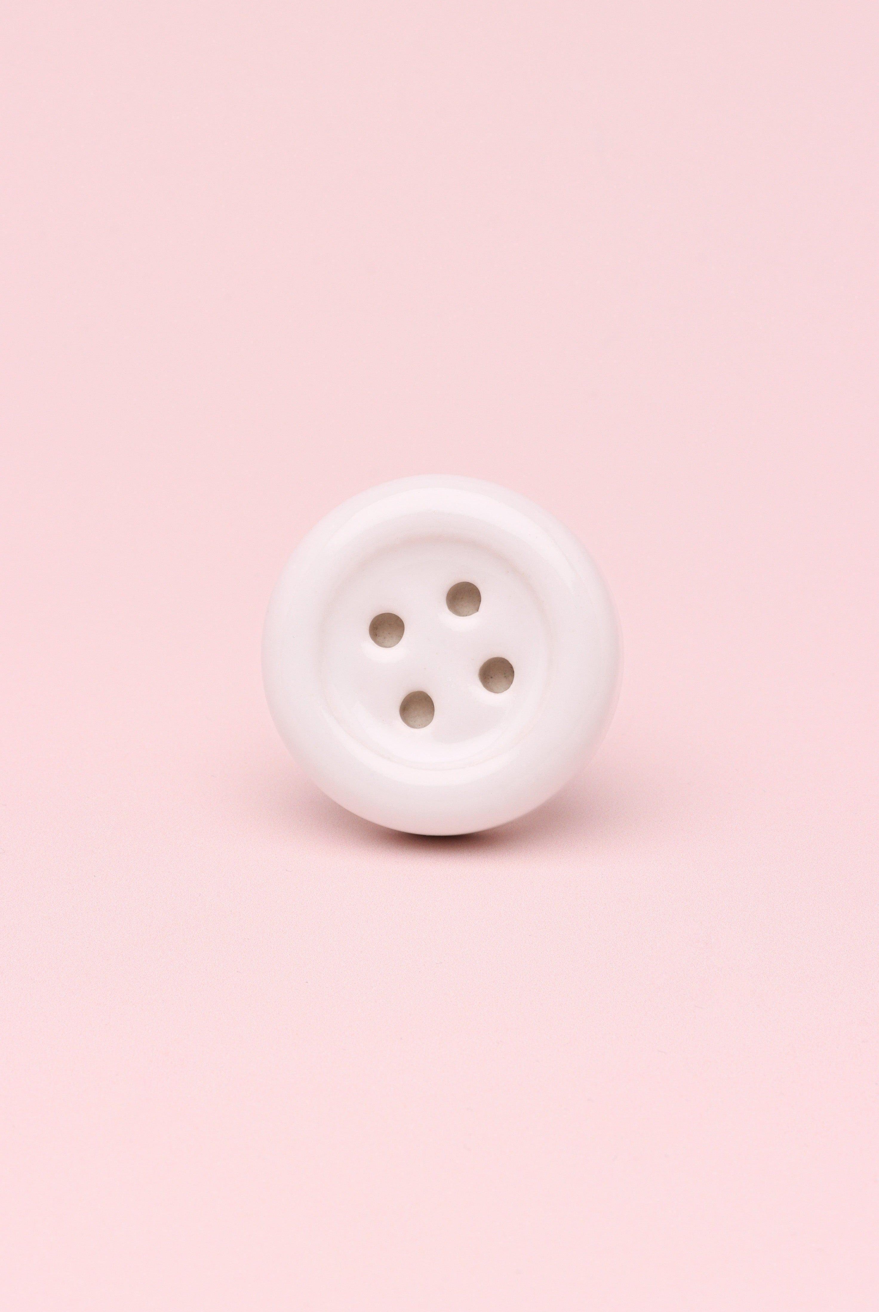 Playful Button Ceramic Door Knob Handle - G Decor