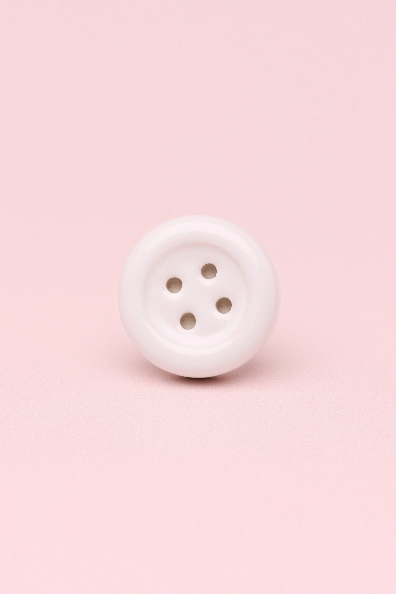 Playful Button Ceramic Cabinet Knob — alternate view, G Decor