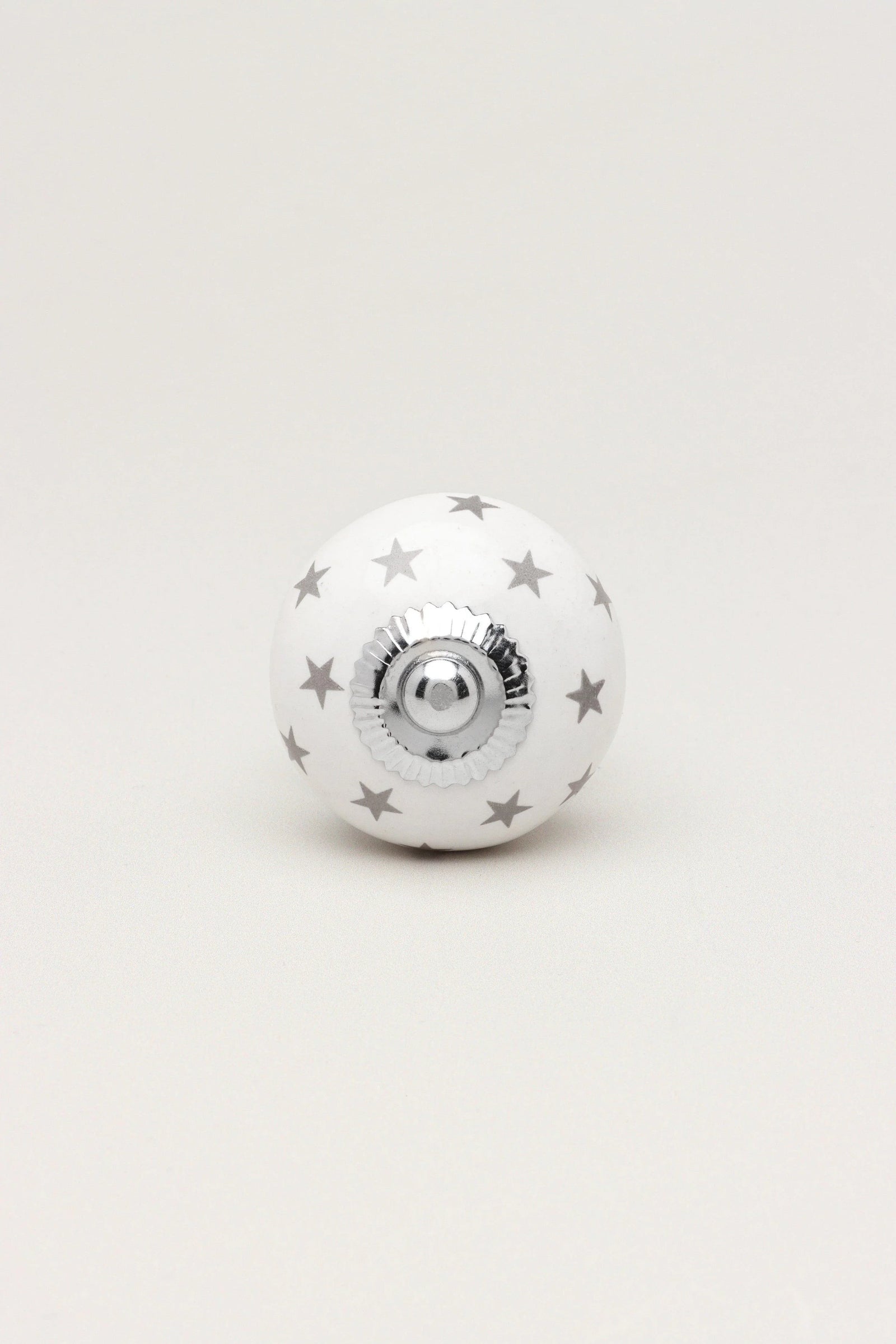 Polka Star Hand-Painted Ceramic Cabinet Knob — lifestyle view, G Decor
