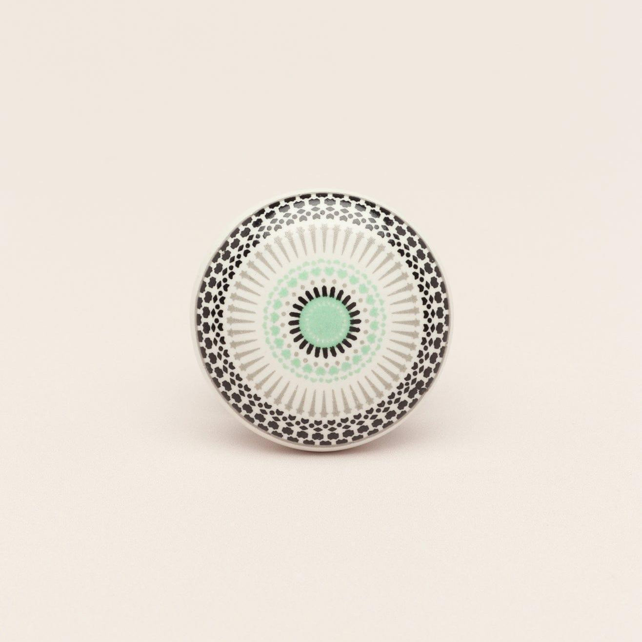 Positive Energy Radiance Handcrafted Patterned Cupboard Ceramic Door Knob - G Decor