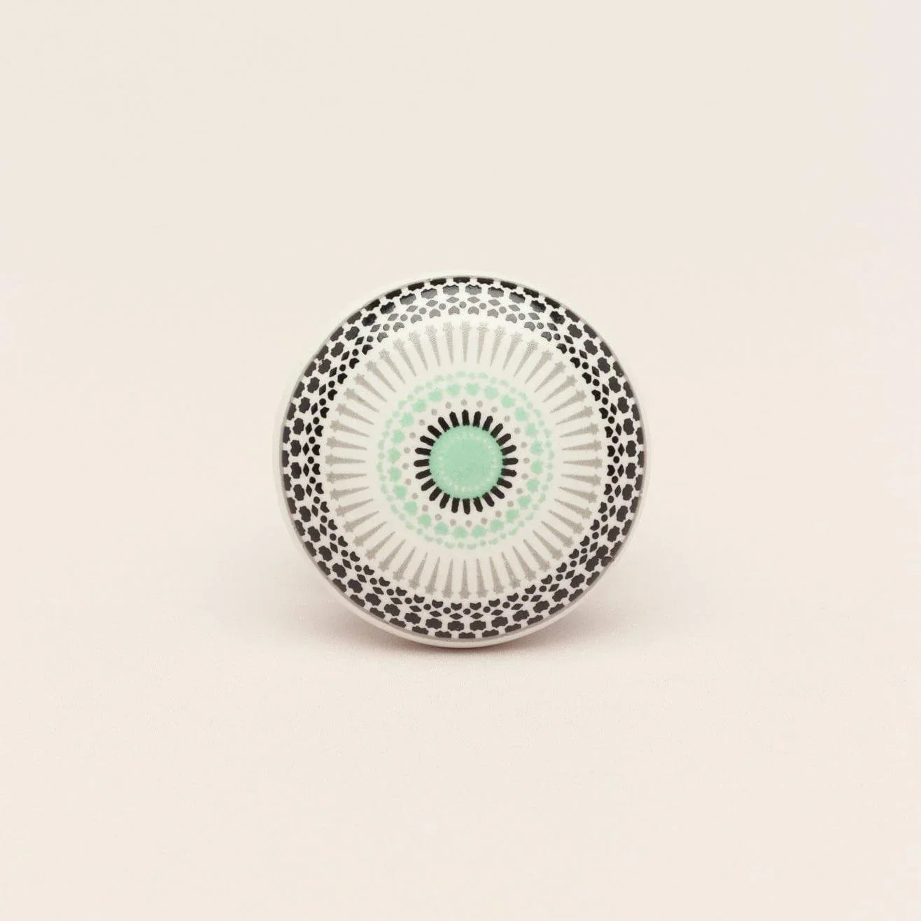 Positive Energy Radiance Handcrafted Patterned Cupboard Ceramic Door Knob - G Decor