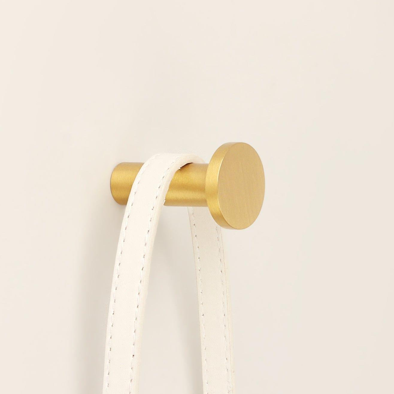 Prestige Solid Satin Brass Wall Hook Luxury Hardware Statement - G Decor