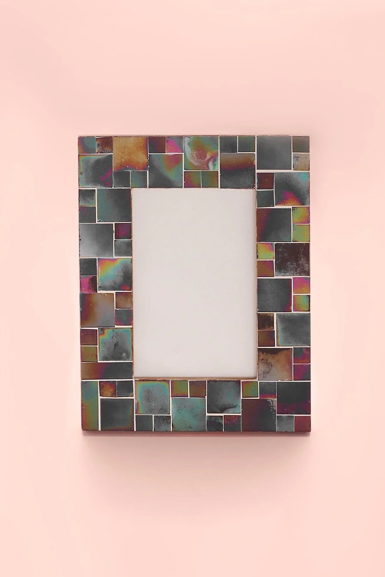 rainbow-handmade-glass-mosaic-frame-colourful-picture-display-g-decor-59906 - G Decor