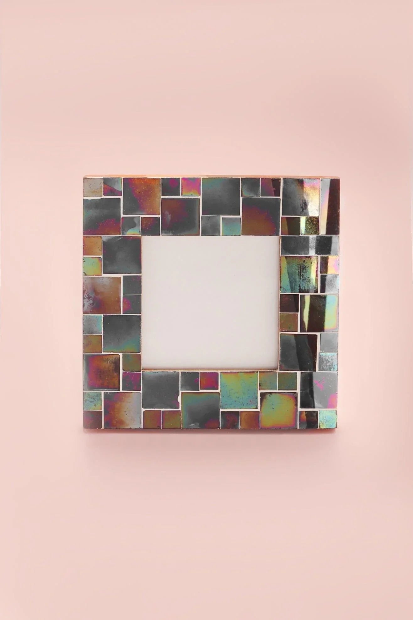 rainbow-handmade-glass-mosaic-frame-colourful-picture-display-g-decor-64117 - G Decor