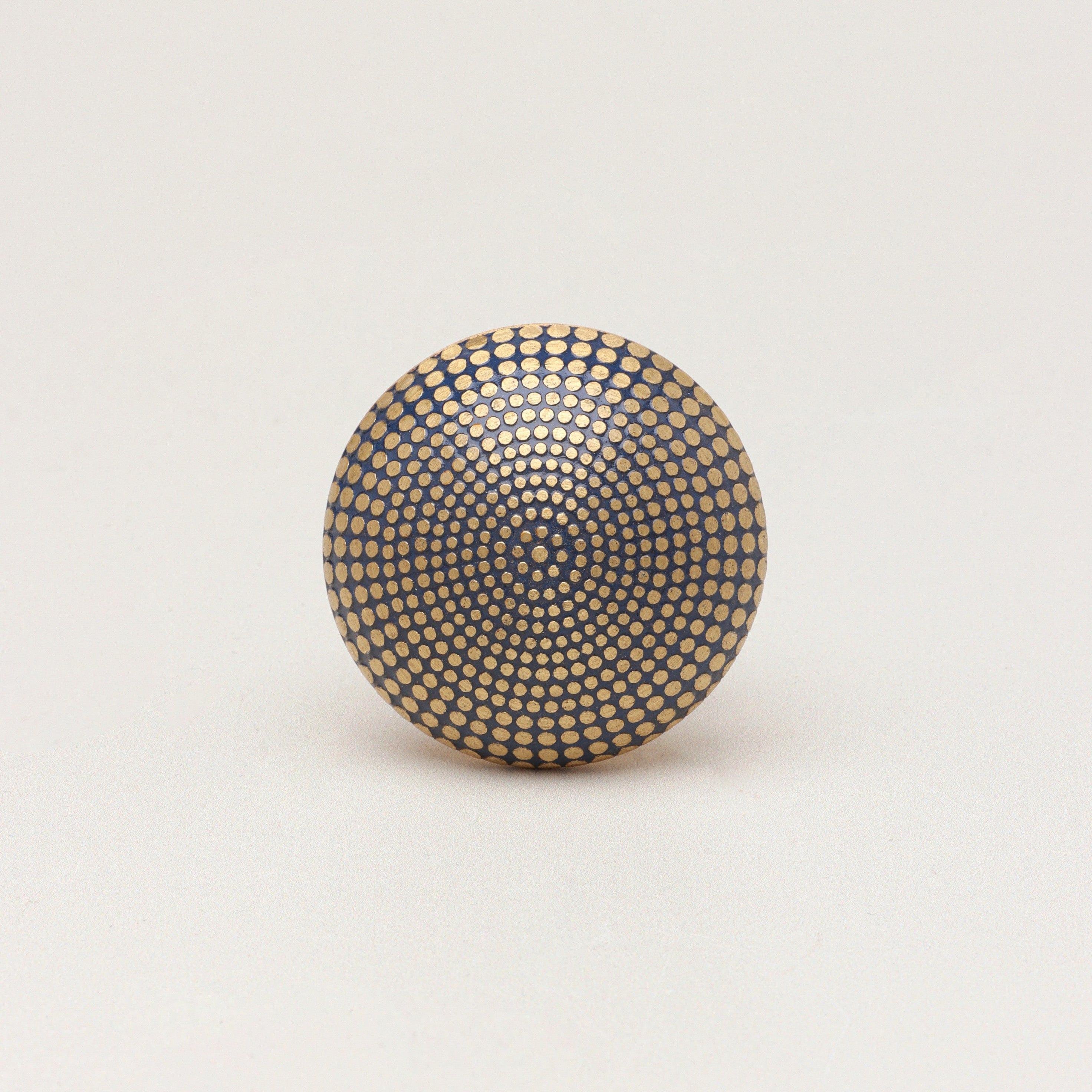 Renaissance Soleil Brass Spotted Door Knob Cupboard Drawer - G Decor