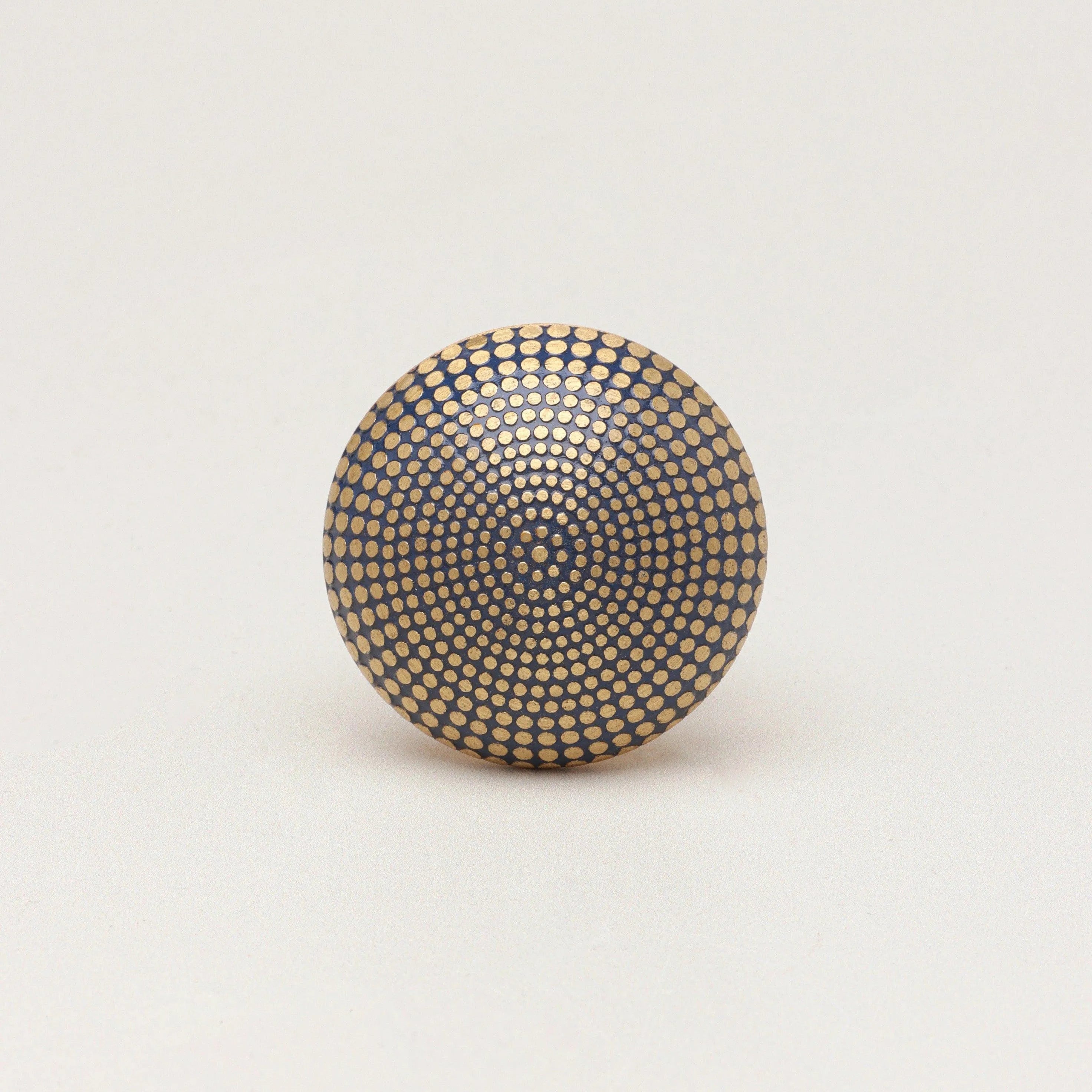 Renaissance Soleil Brass Spotted Door Knob Cupboard Drawer - G Decor