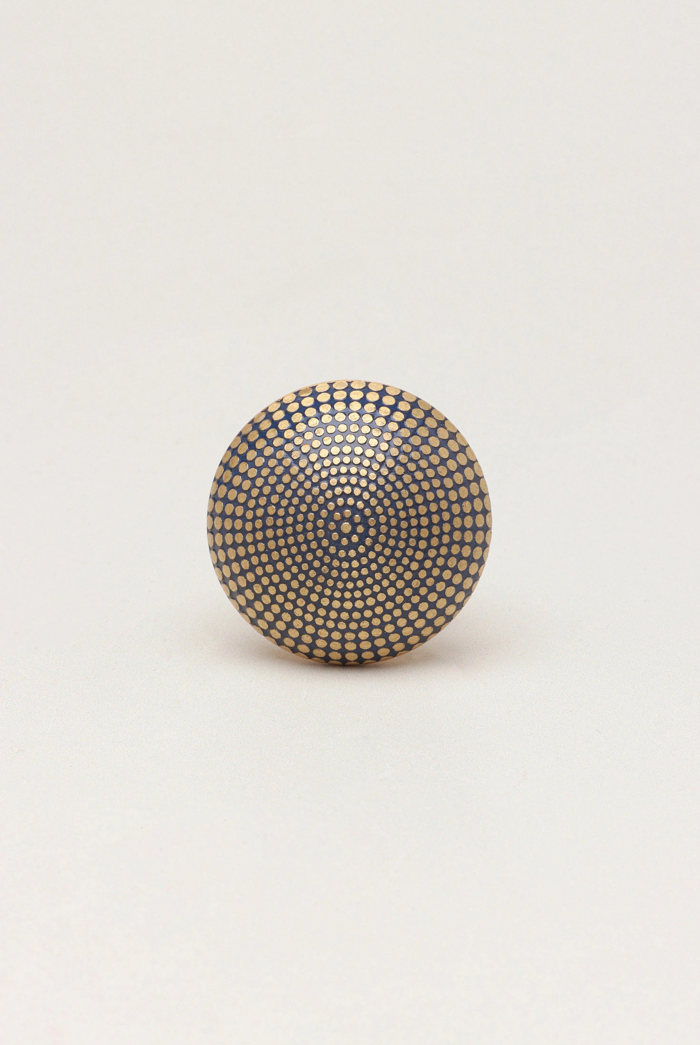 Renaissance Soleil Brass Spotted Door Knob Cupboard Drawer - G Decor