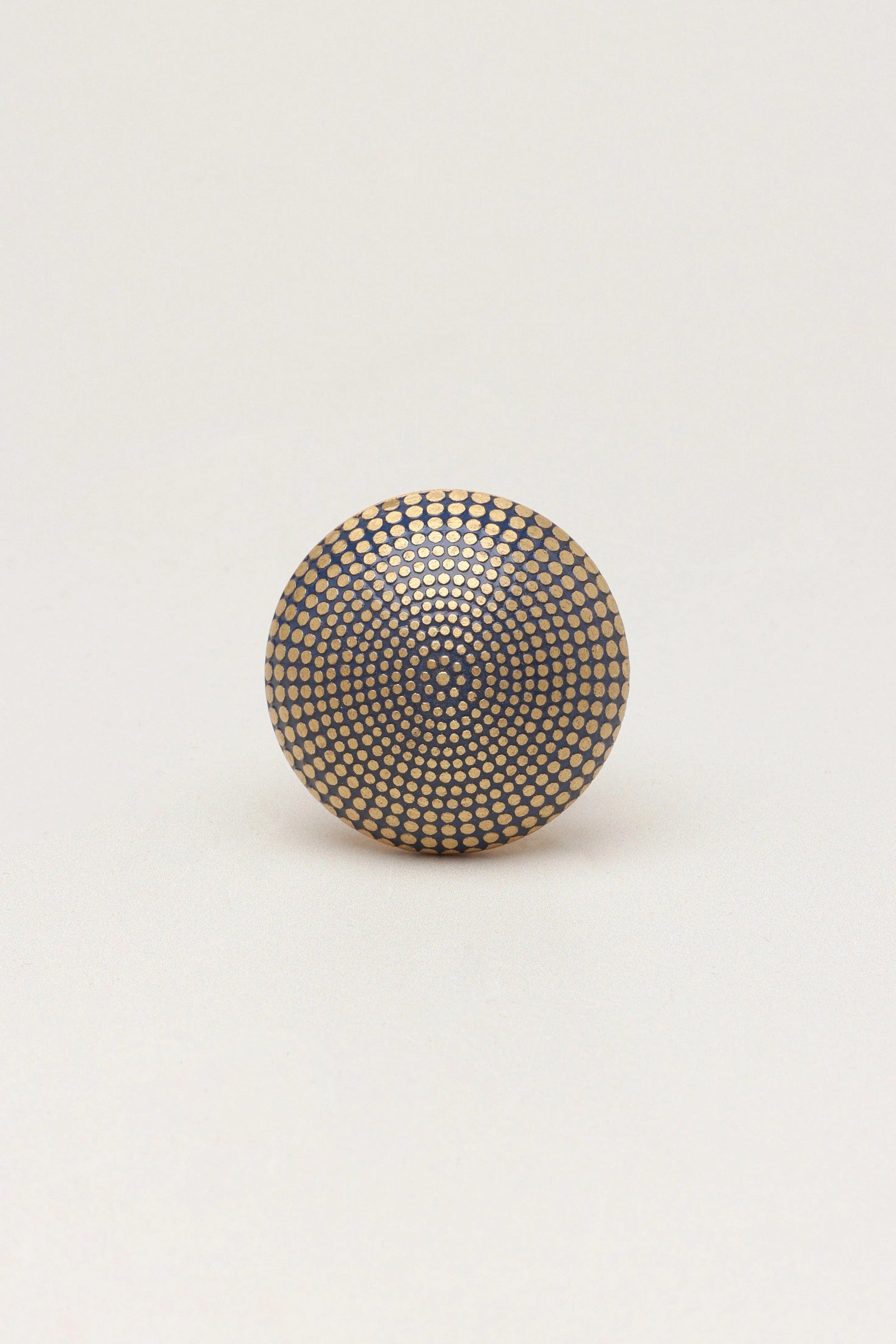 Renaissance Soleil Spotted Brass Cabinet Knob — close-up view, G Decor