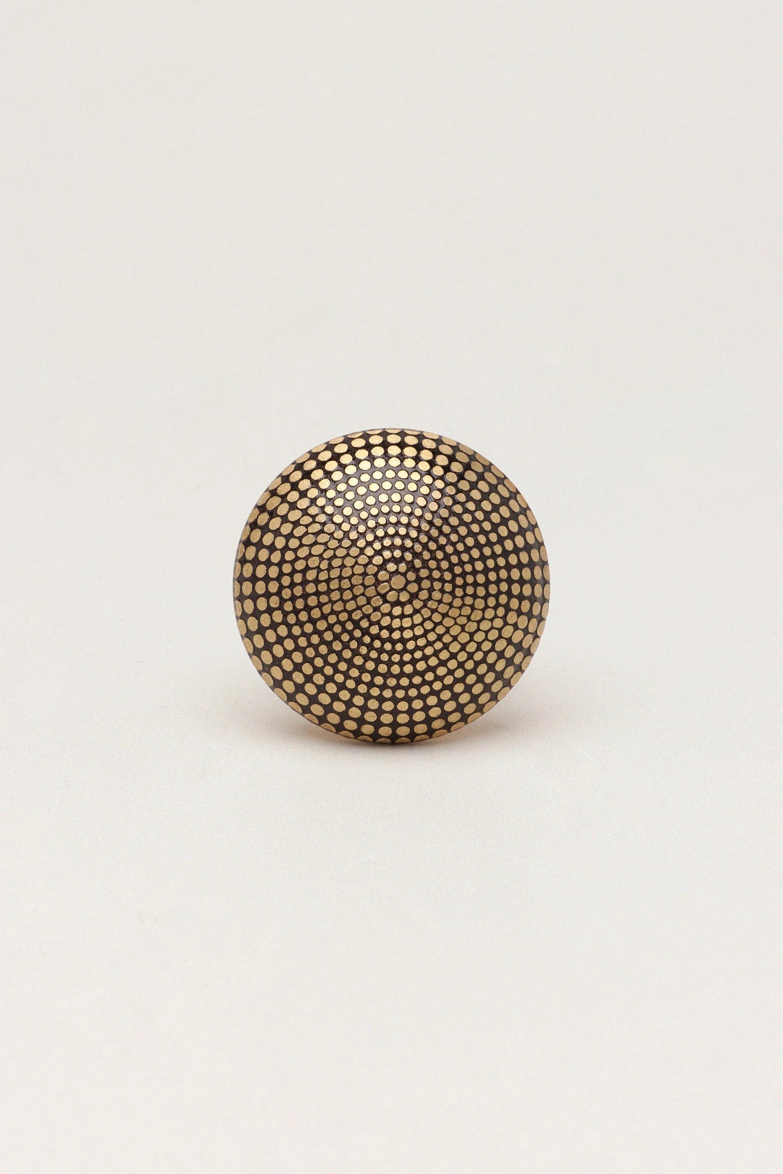 Renaissance Soleil Spotted Brass Cabinet Knob — alternate view, G Decor