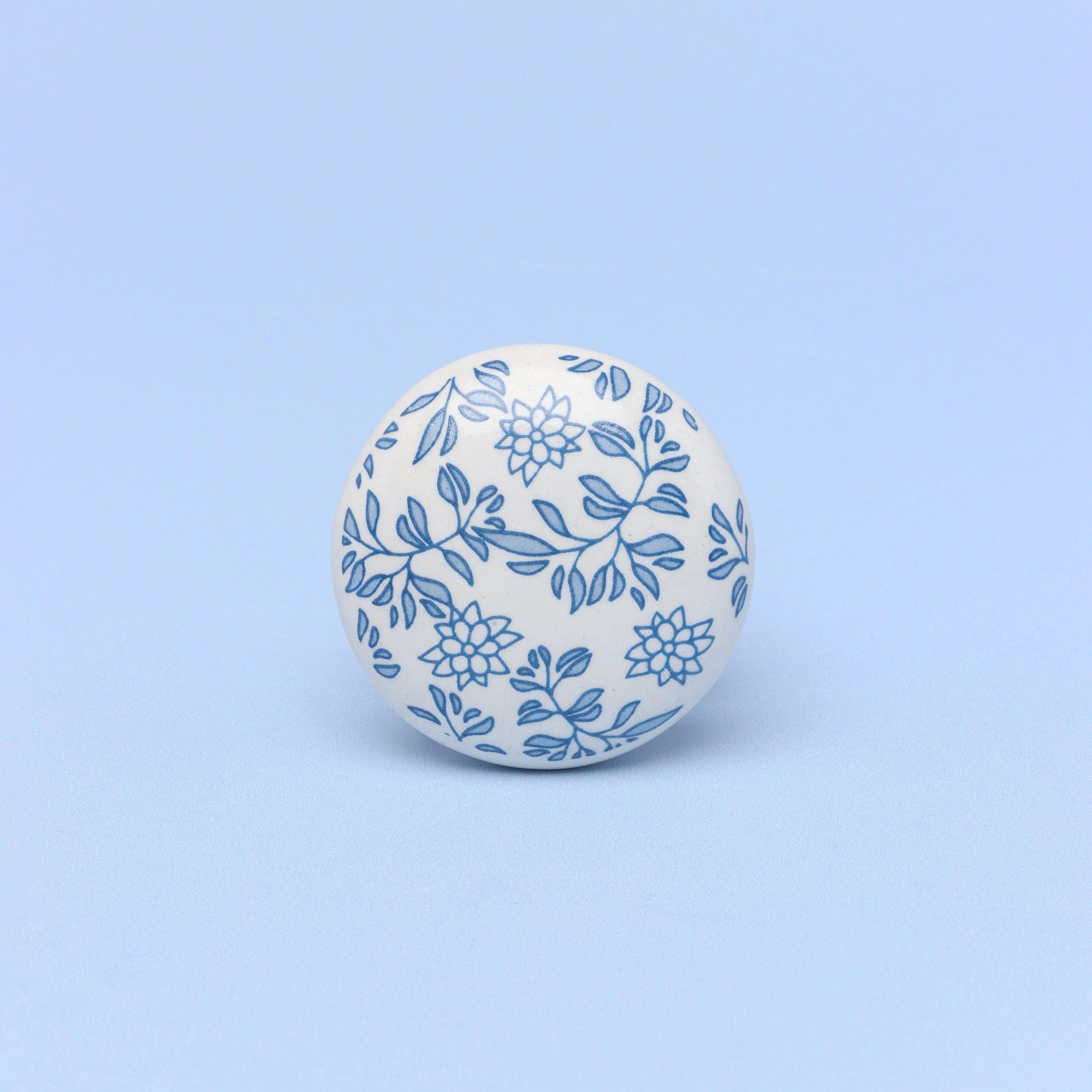 Royal Blue Handcrafted Ceramic Cupboard Knob and Drawer Handle - G Decor