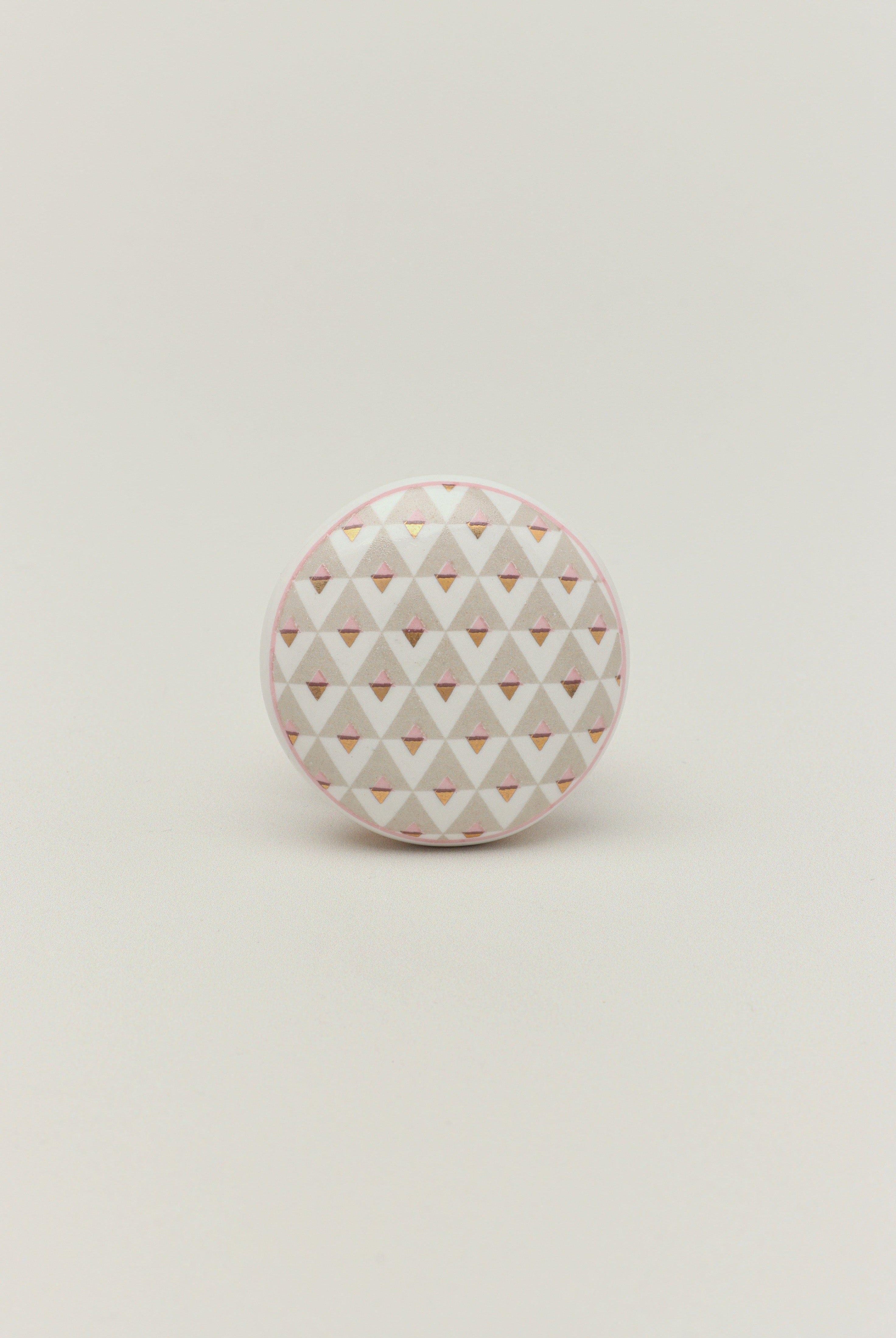 Royal Gold Ceramic Knob Luxury Door, Cupboard & Drawer Handle - G Decor