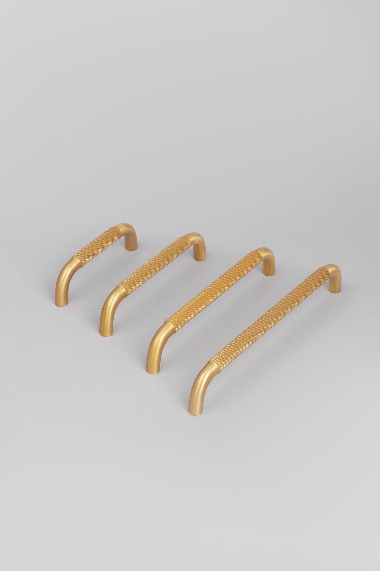 Solid Brass Knurled Design Kitchen Unit Drawer Bar Handles