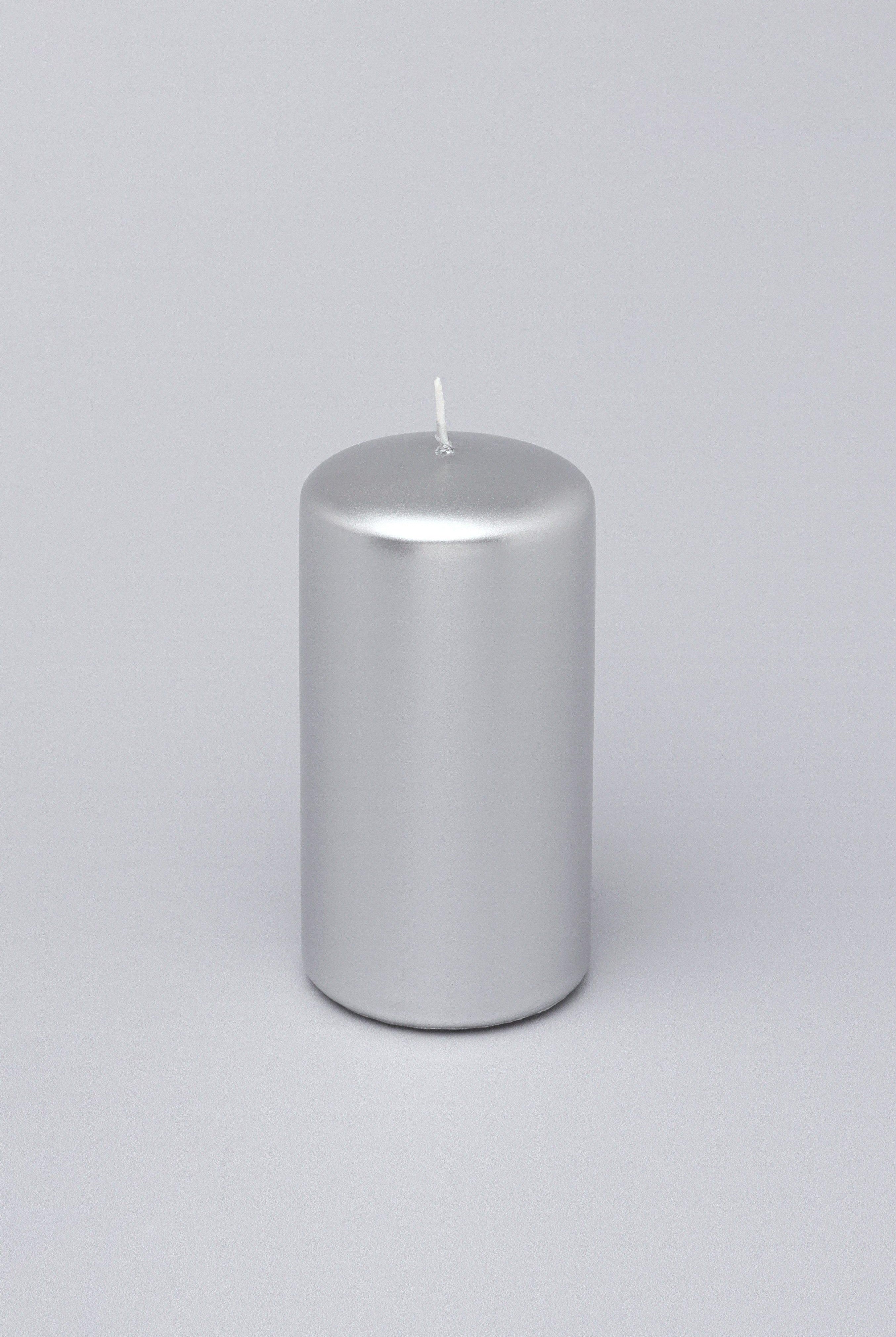 Satinea Varnished Shimmer Pillar Candle Elegant Home Glow With A Satin Finish - G Decor