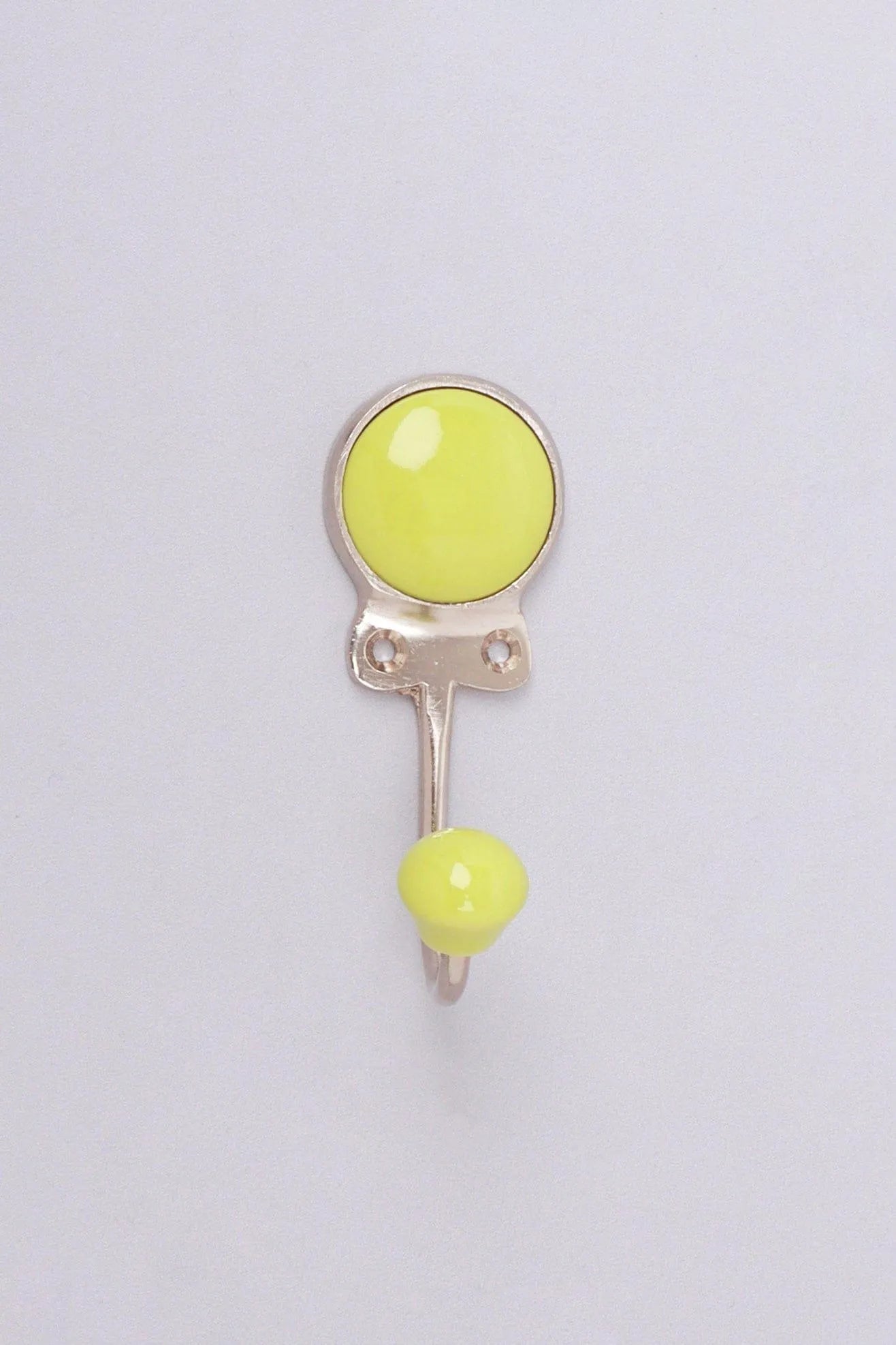 Savoy Ceramic Wall Hook in Citrus Tones — alternate view, G Decor