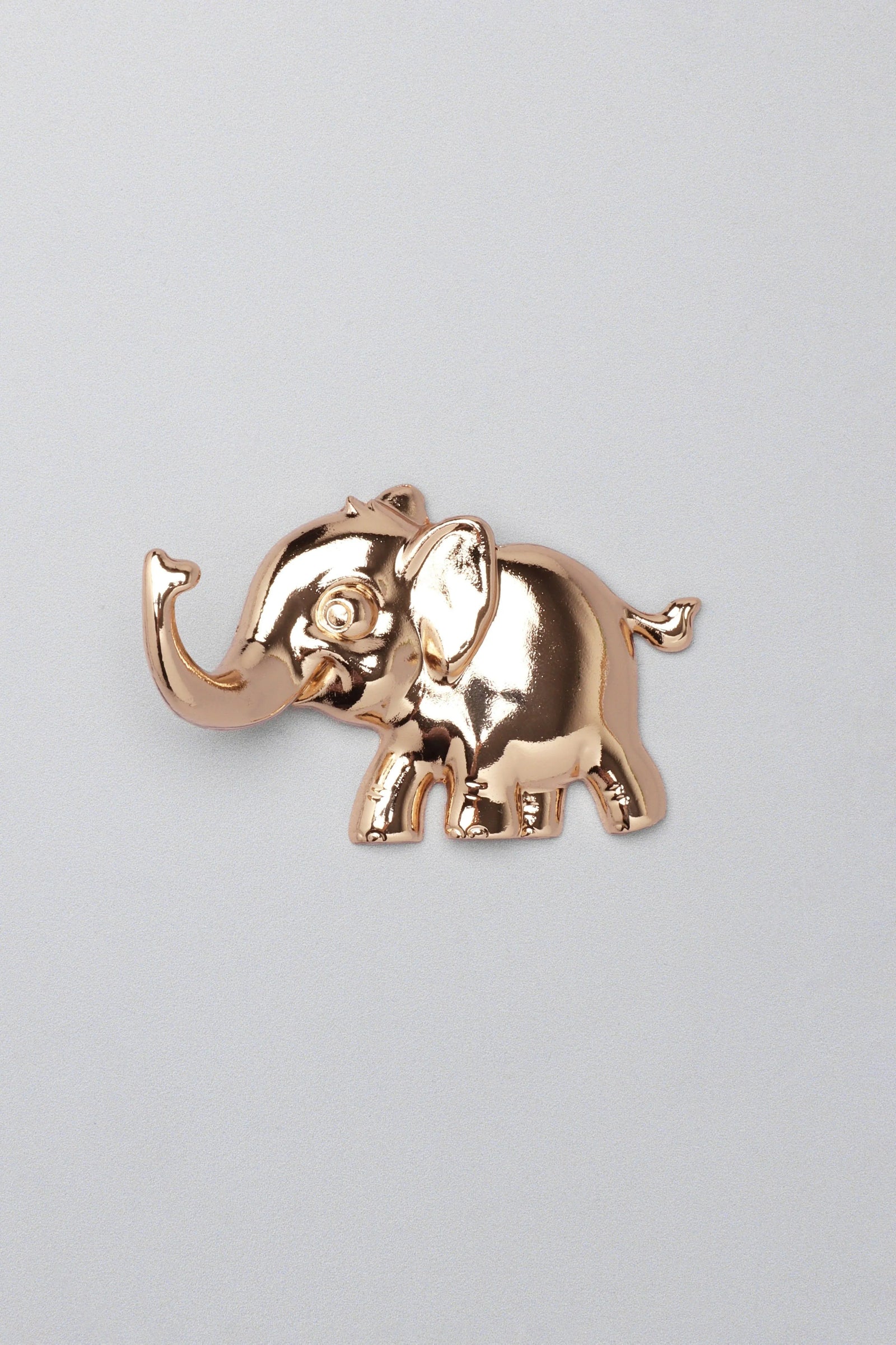 Pair of Elephant Gold Sculpted Wall Hooks — alternate view, G Decor