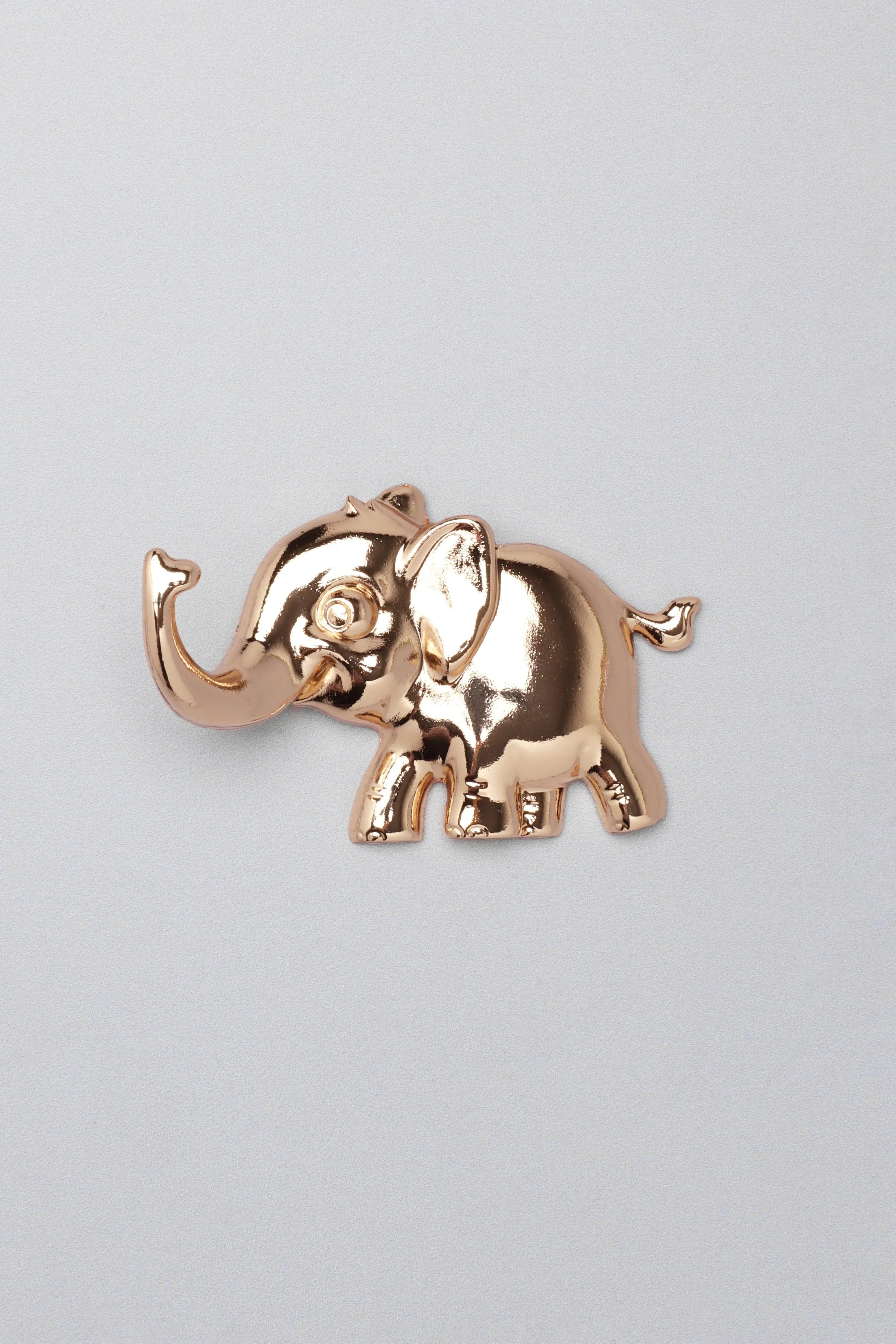 set-of-2-elephant-gold-wall-hooks-sculpted-animal-design-for-coats-towels-and-accessories-g-decor-53969 - G Decor