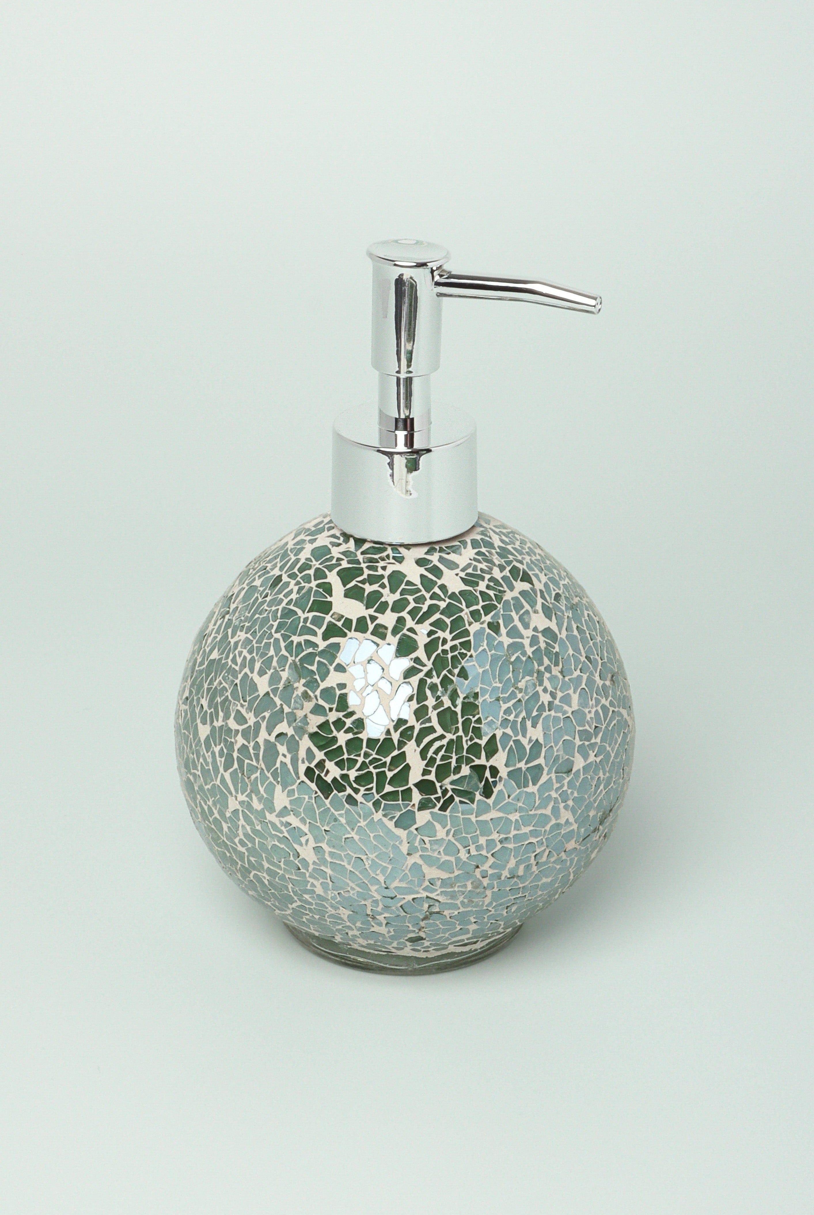 Set Of 3 Pieces Corfu Mosaic Emerald Bathroom Set - G Decor