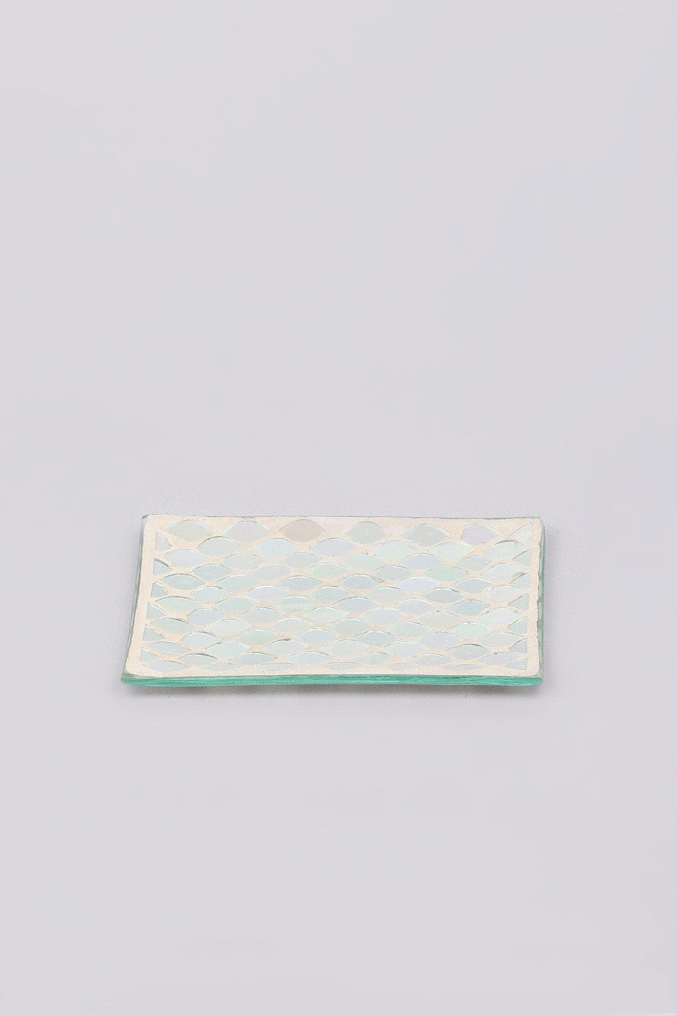 Set of 3 Pieces Verona Glass Mosaic Mermaid Bathroom Set - G Decor