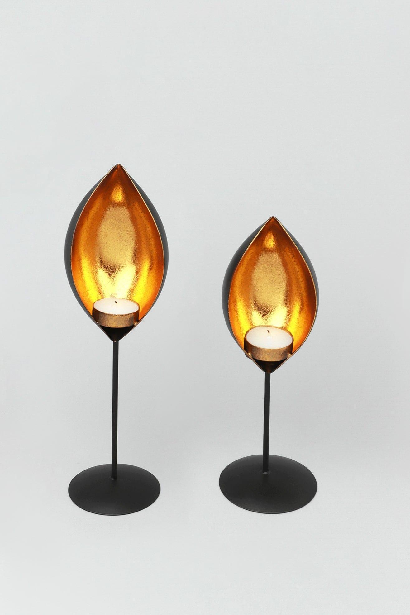 Set Of Two Zion Flame Tealight Candle Holders - G Decor