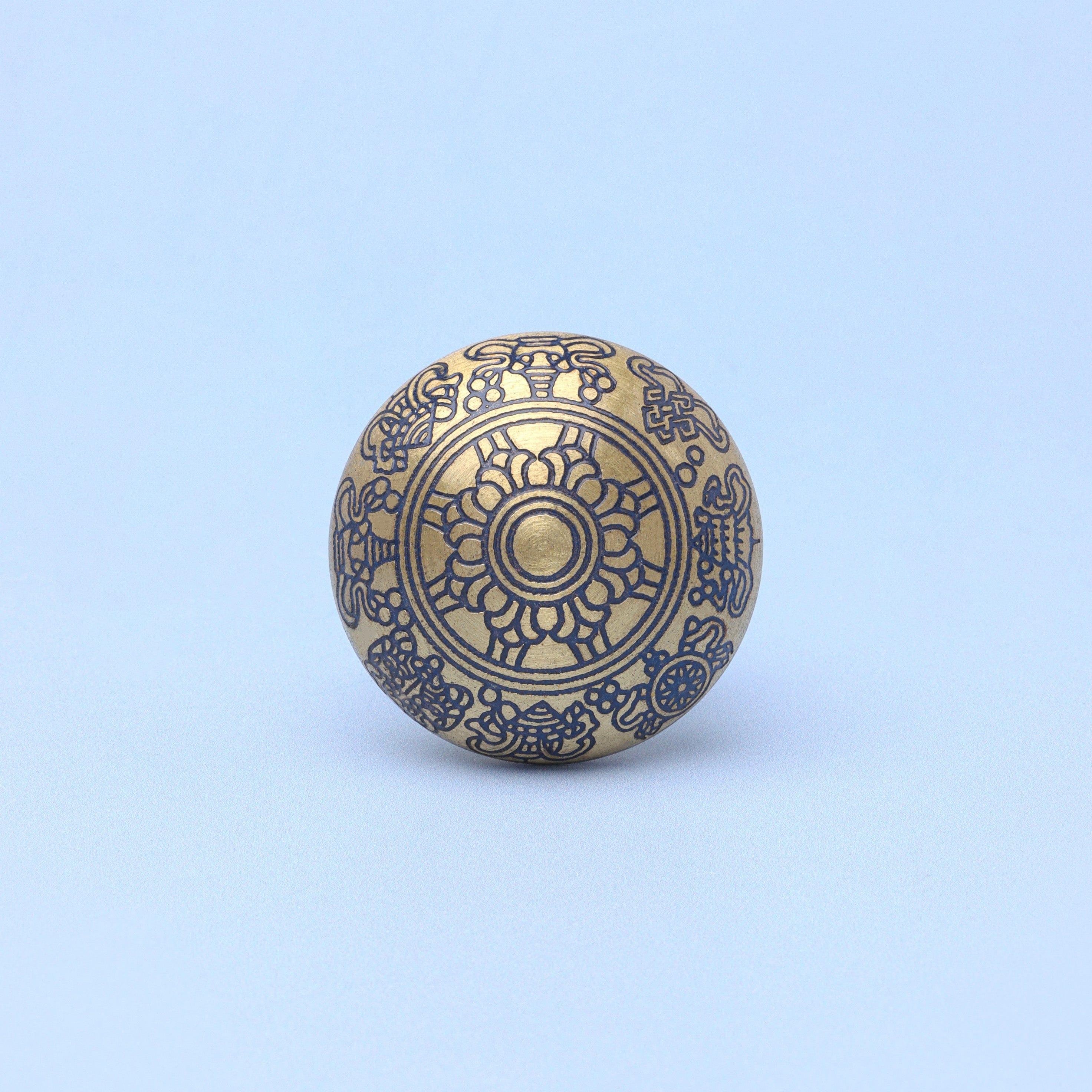 Soleil Royale Brass Door Knob Cupboard & Drawer Handle - G Decor