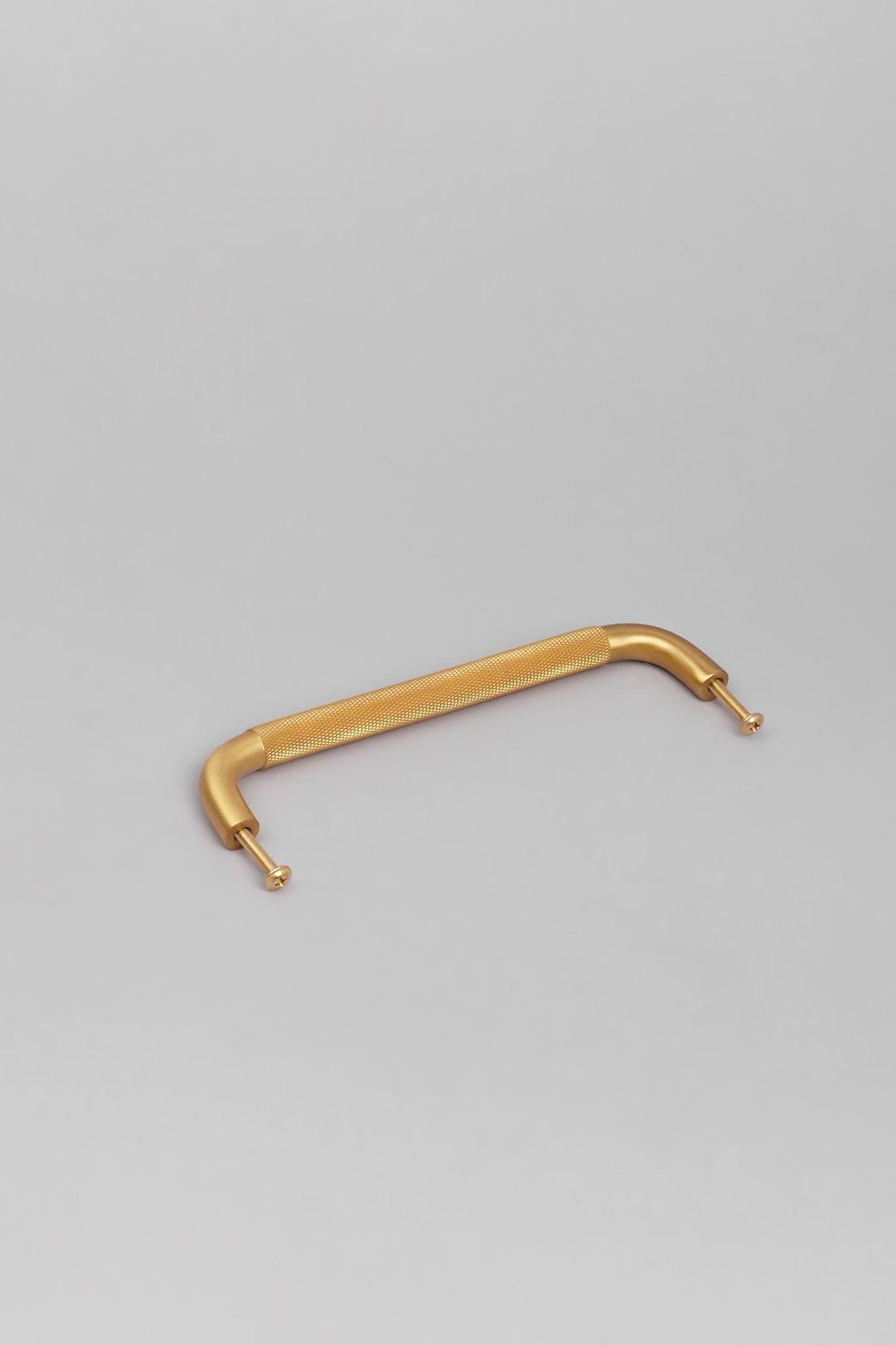 Solid Brass Knurled D Handle Satin Matt Finish - G Decor