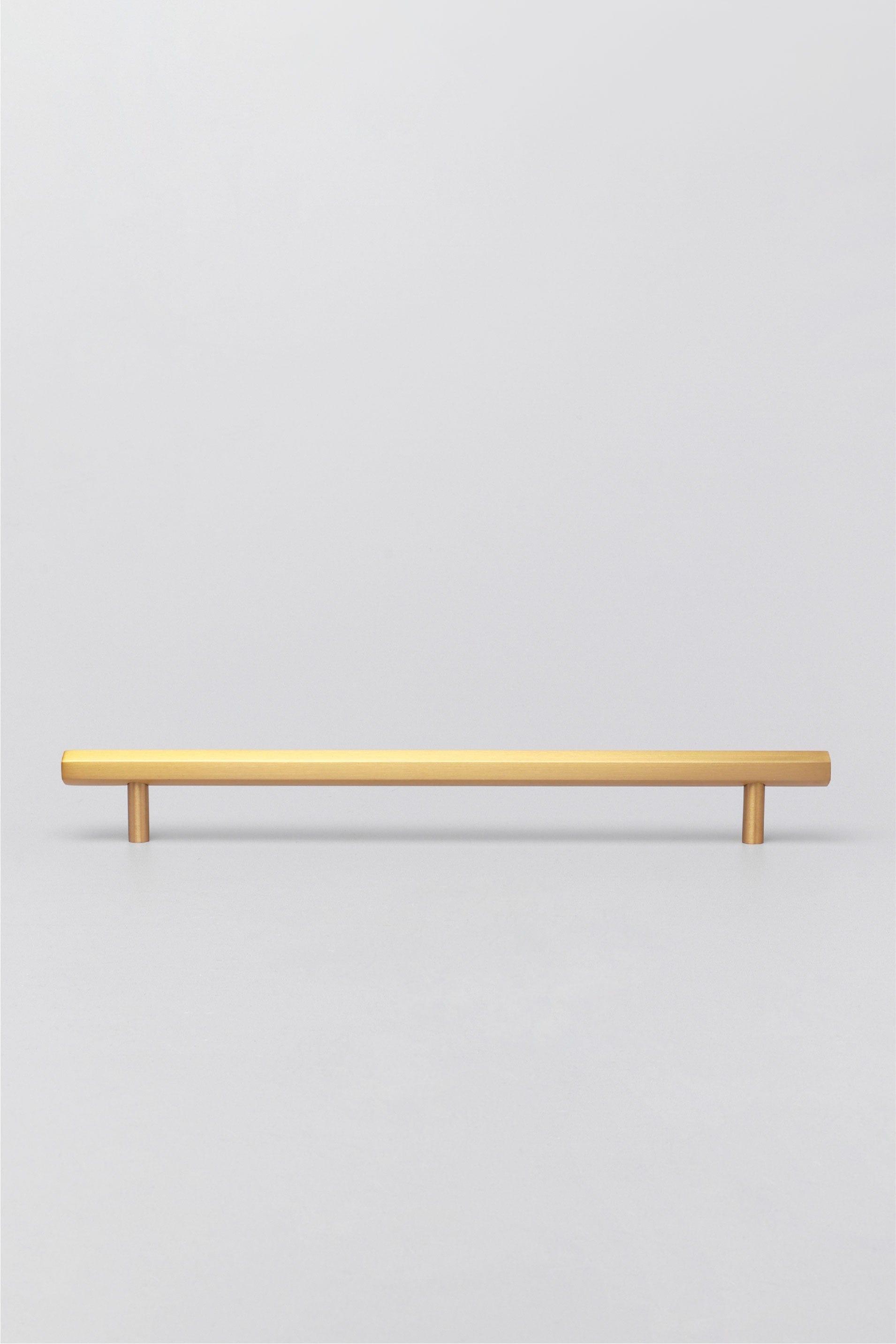 Solid Brass Knurled Hexa T Bar Handles Satin Matt Finish - G Decor