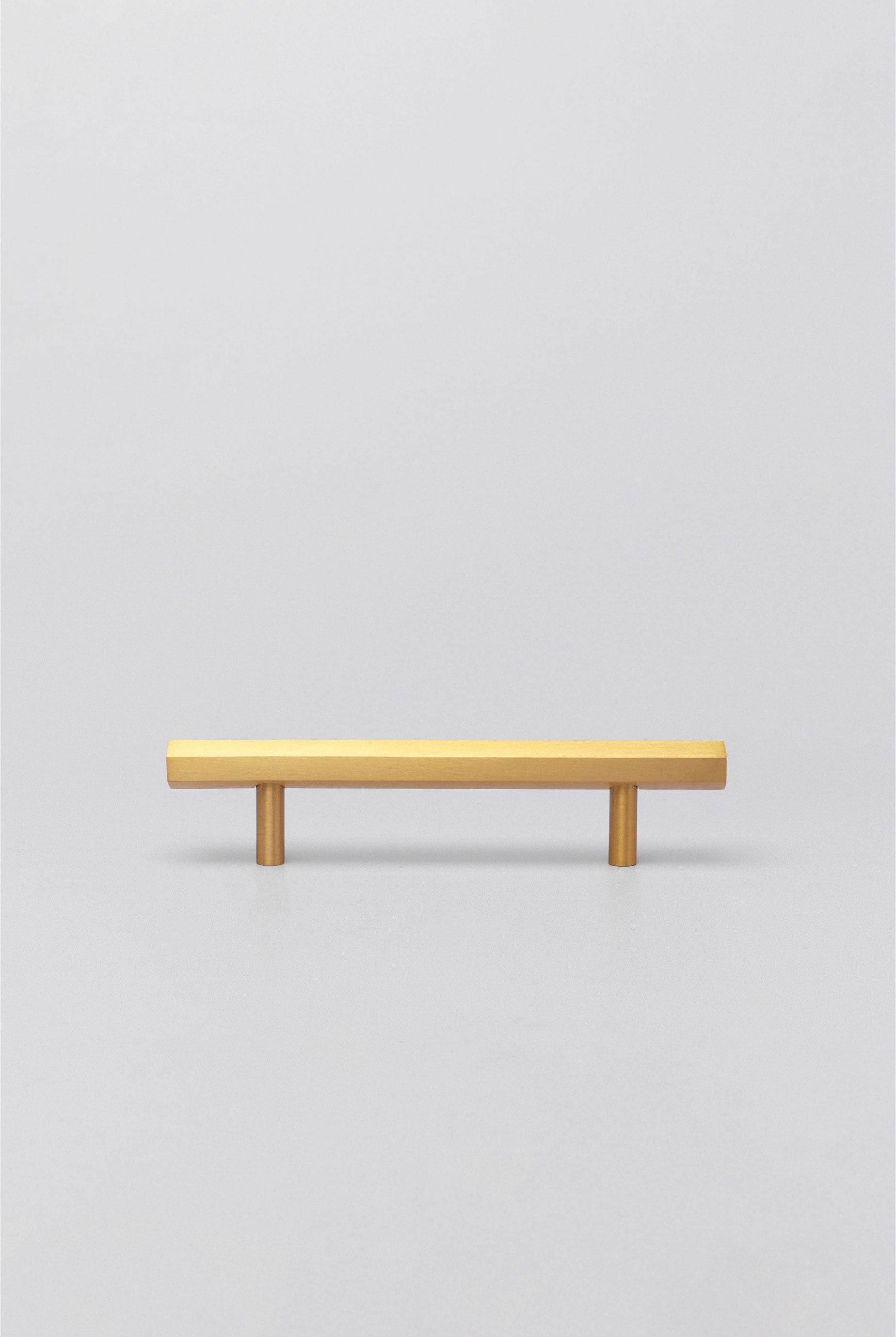 Solid Brass Knurled Hexa T Bar Handles Satin Matt Finish - G Decor