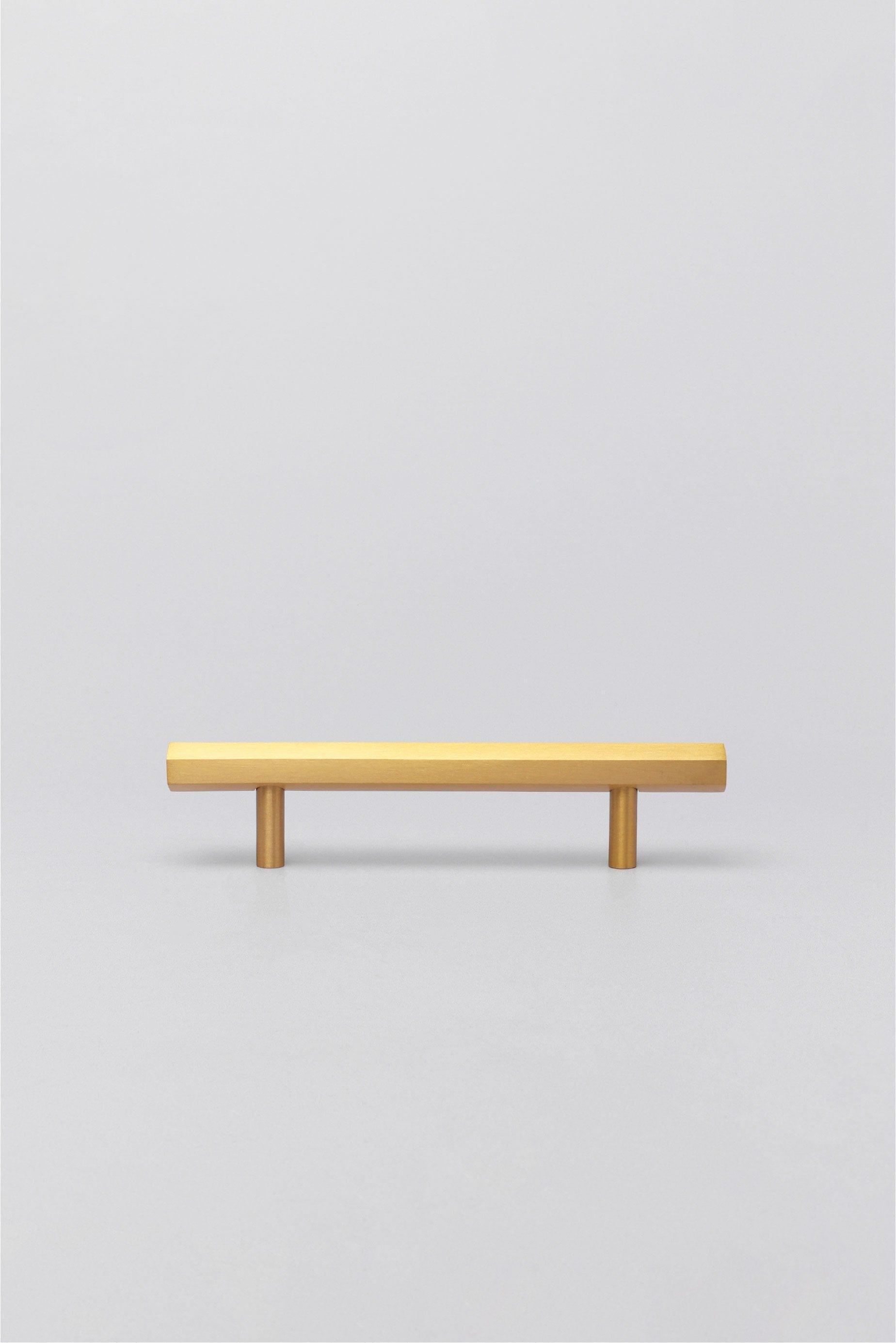 Solid Brass Knurled Hexa T Bar Handles Satin Matt Finish - G Decor