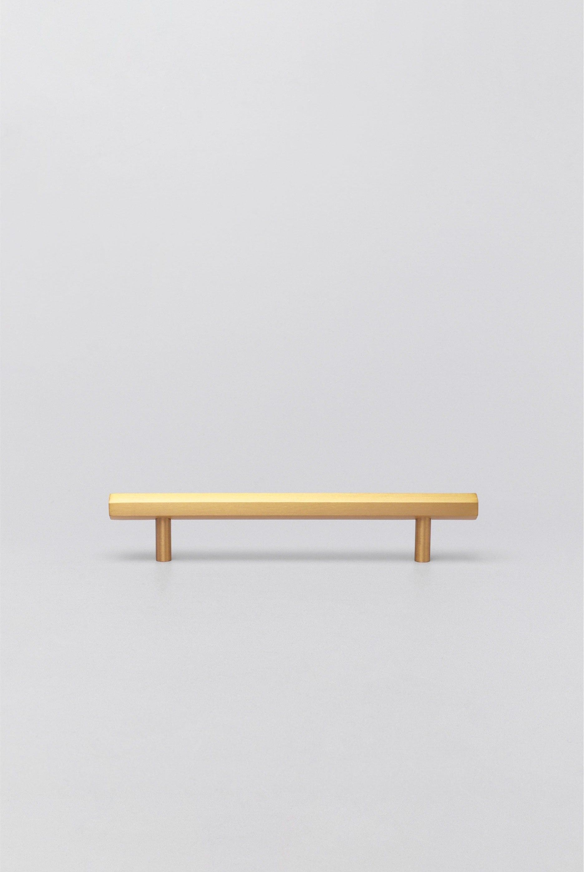 Solid Brass Knurled Hexa T Bar Handles Satin Matt Finish - G Decor