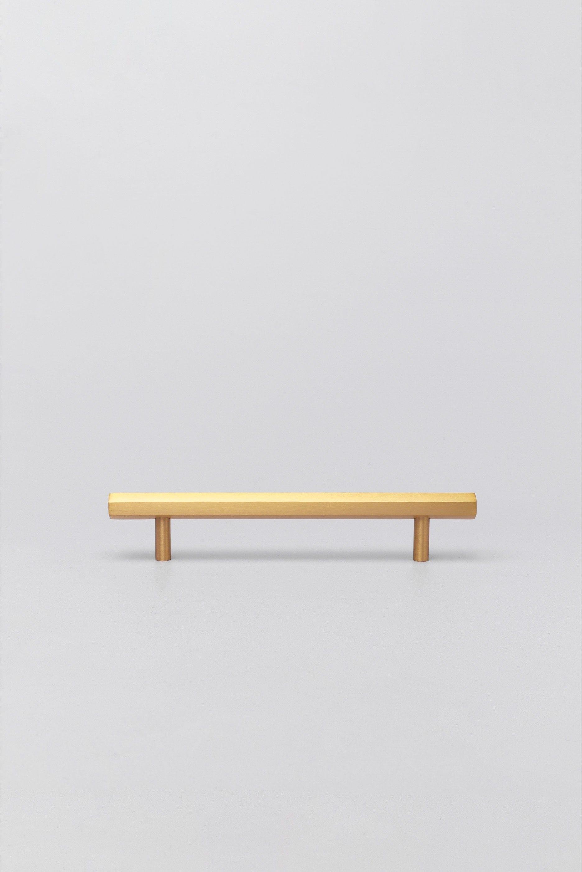 Solid Brass Knurled Hexa T Bar Handles Satin Matt Finish - G Decor