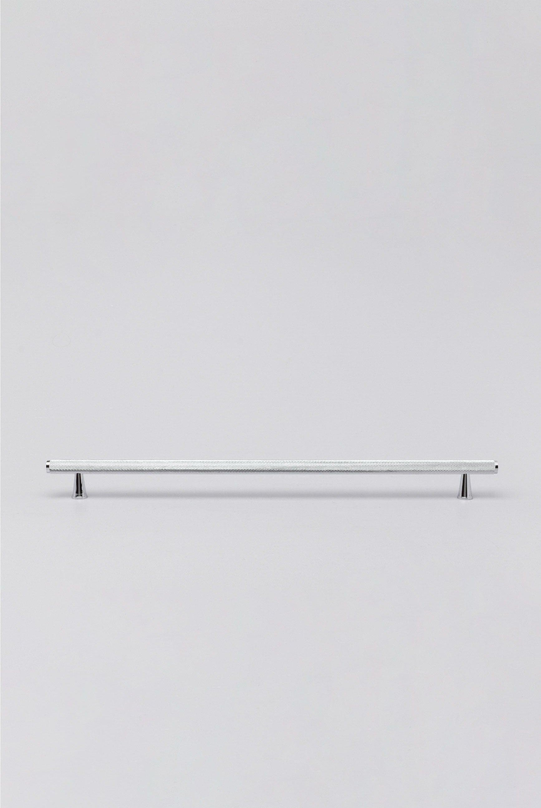 Solid Chrome Matt Knurled T Bar Kitchen Silver Cupboard Handles - G Decor