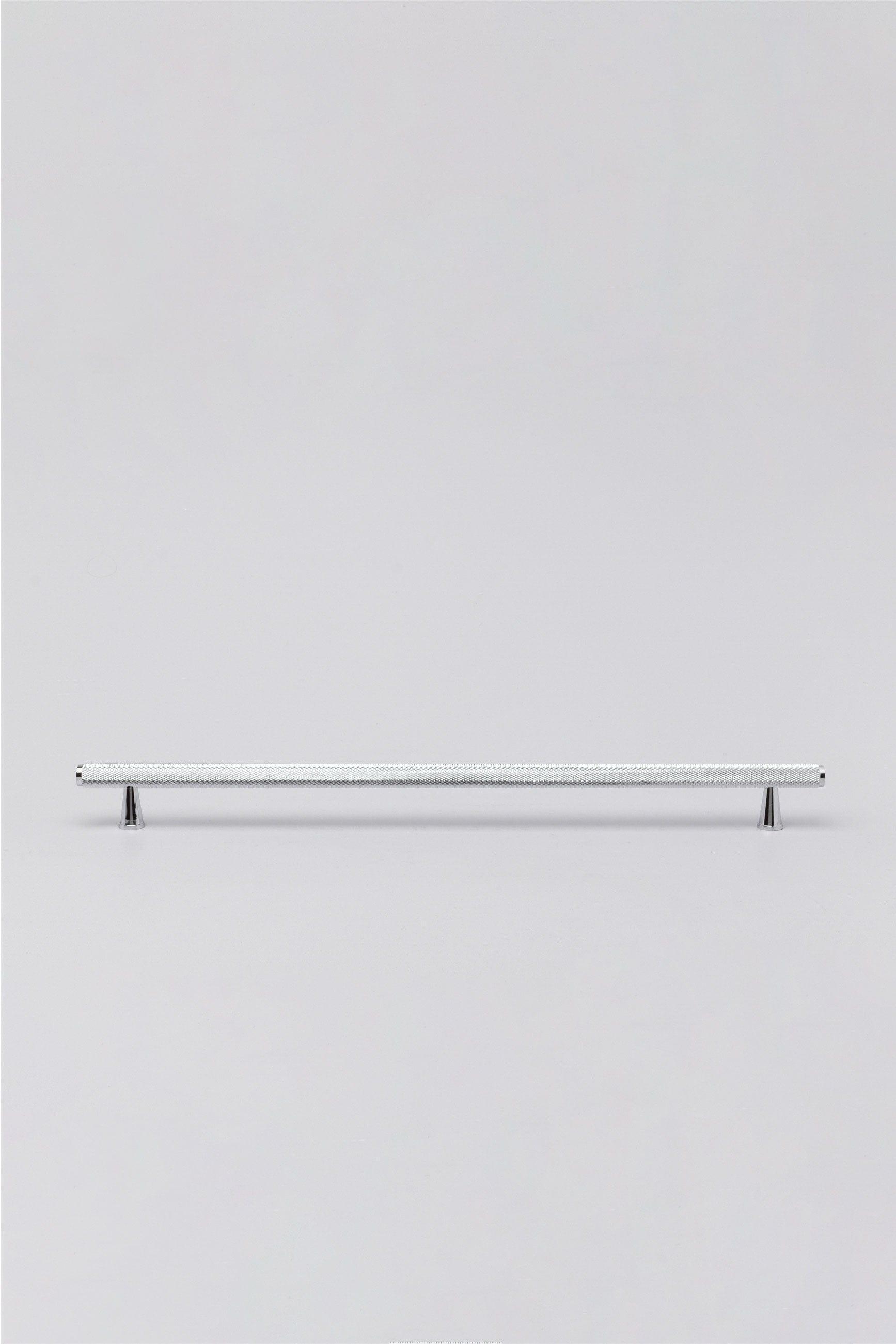 Solid Chrome Matt Knurled T Bar Kitchen Silver Cupboard Handles - G Decor