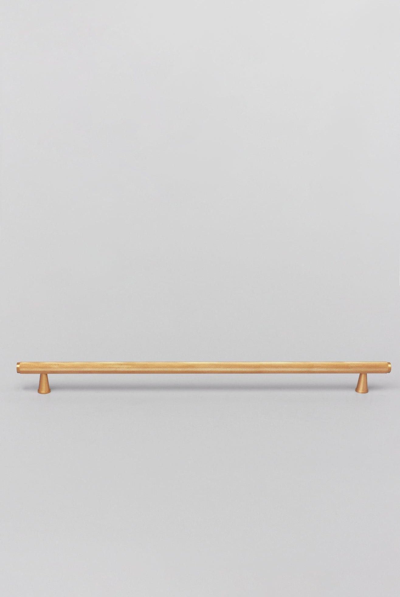 Solid Matt Brass Knurled T Bar Kitchen Gold Cupboard Handles - G Decor