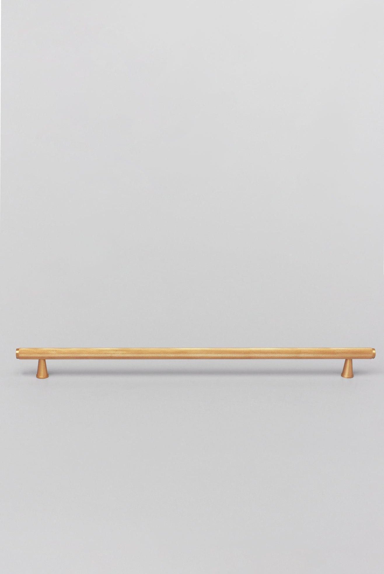 Solid Matt Brass Knurled T Bar Kitchen Gold Cupboard Handles - G Decor