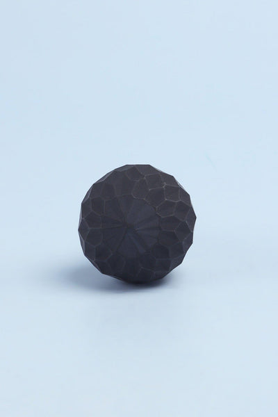 Gdecorstore Door Knobs & Handles Black Spiral Diamond Ball Stylish Matt Glass Knobs