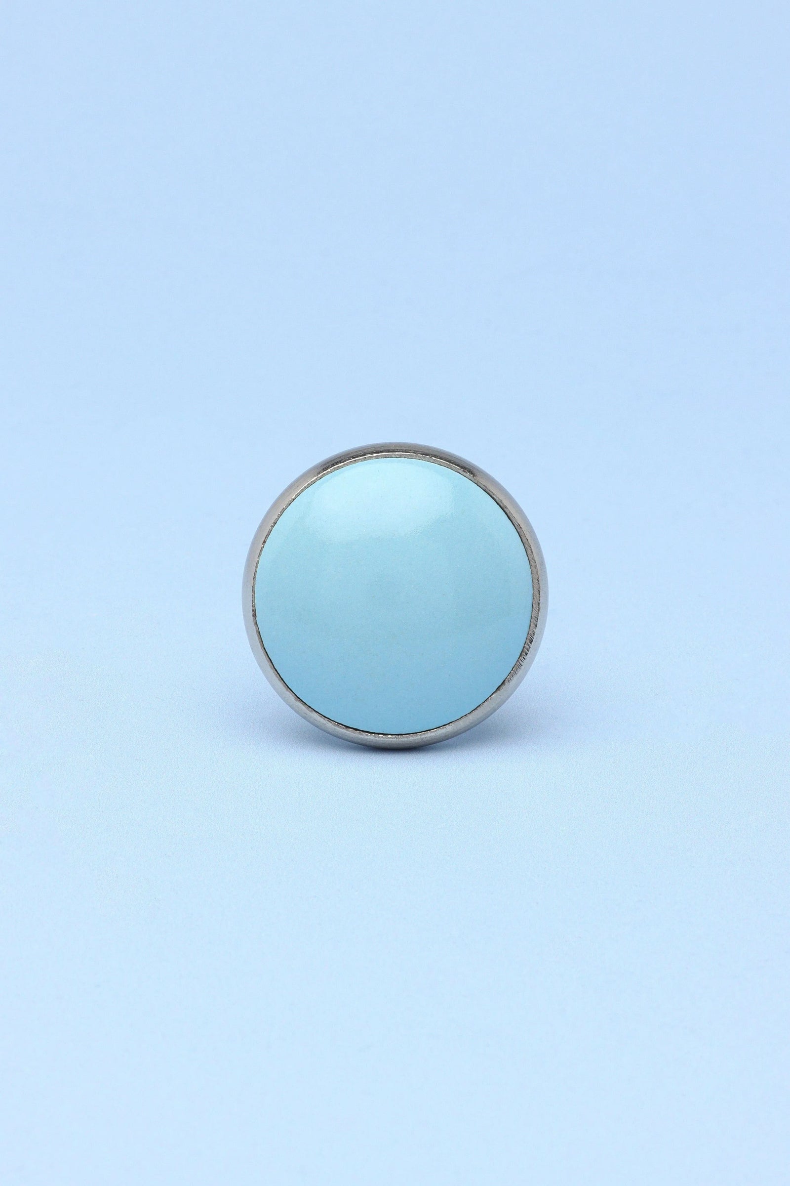 Stylish Ceramic and Metal Cabinet Knob — close-up view, G Decor