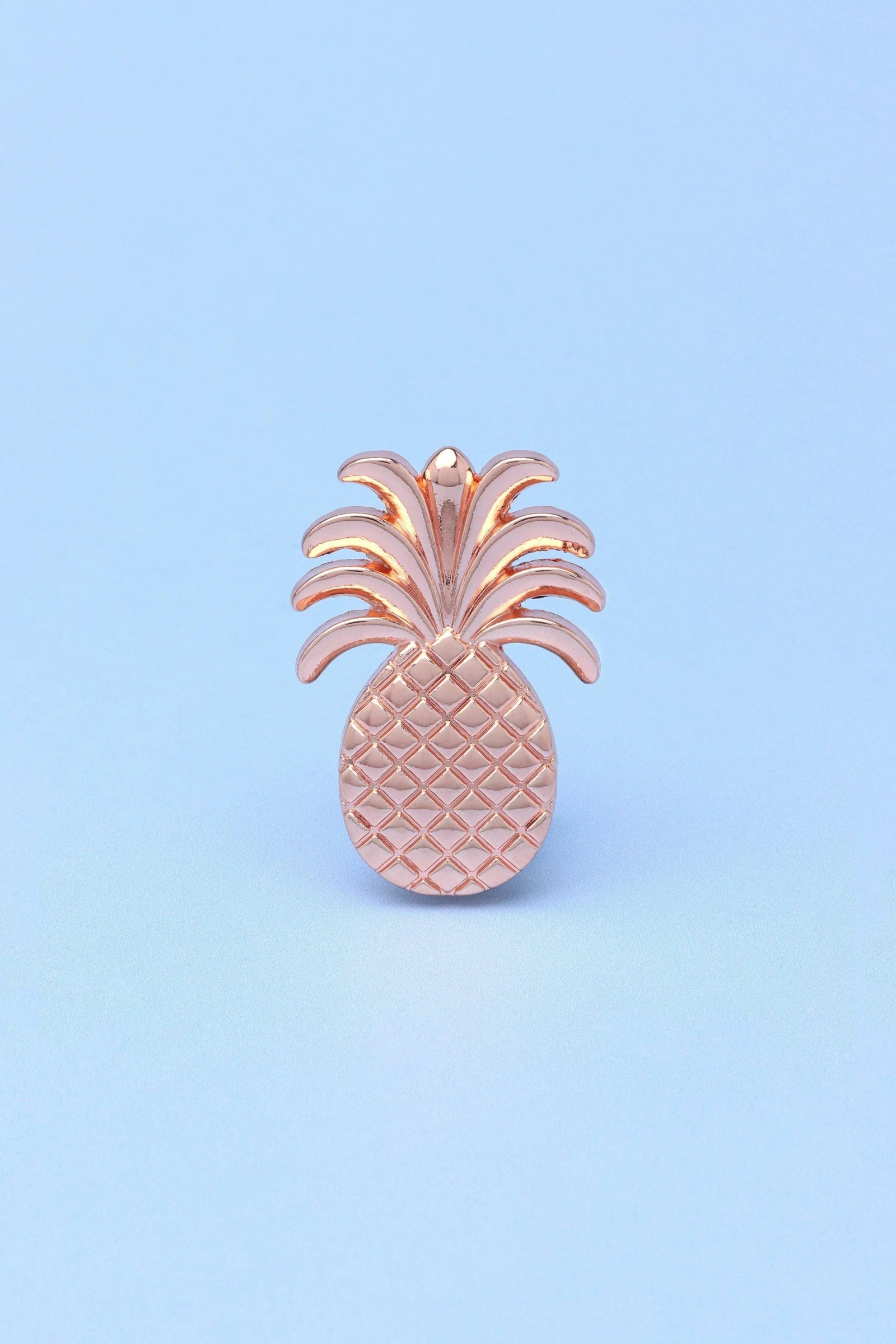 Sweet Pineapple Tropical Ceramic Cabinet Knob — close-up view, G Decor
