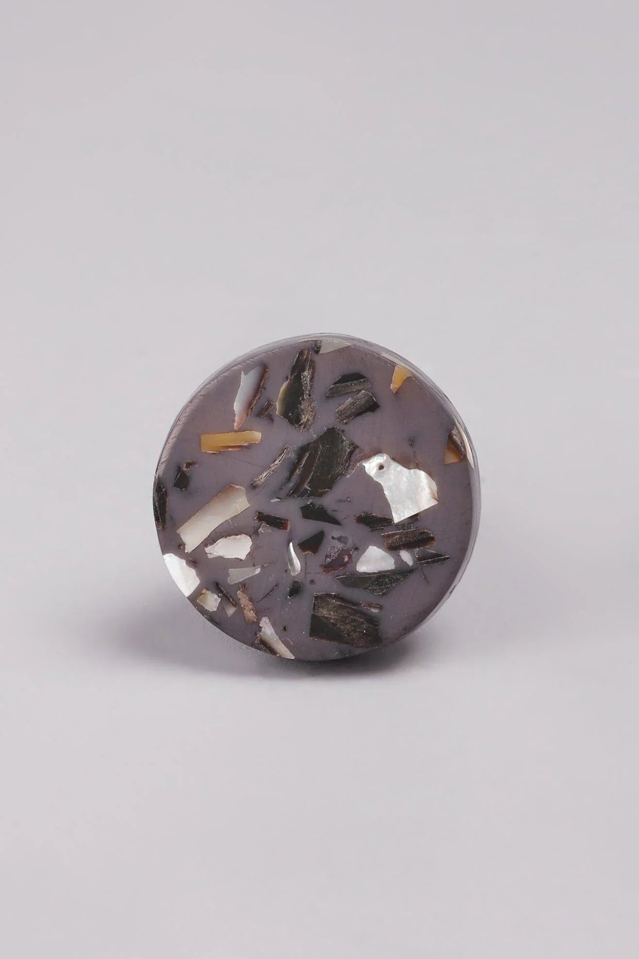 Terrazzo Marble Effect Barcelona Cabinet Knob — close-up view, G Decor
