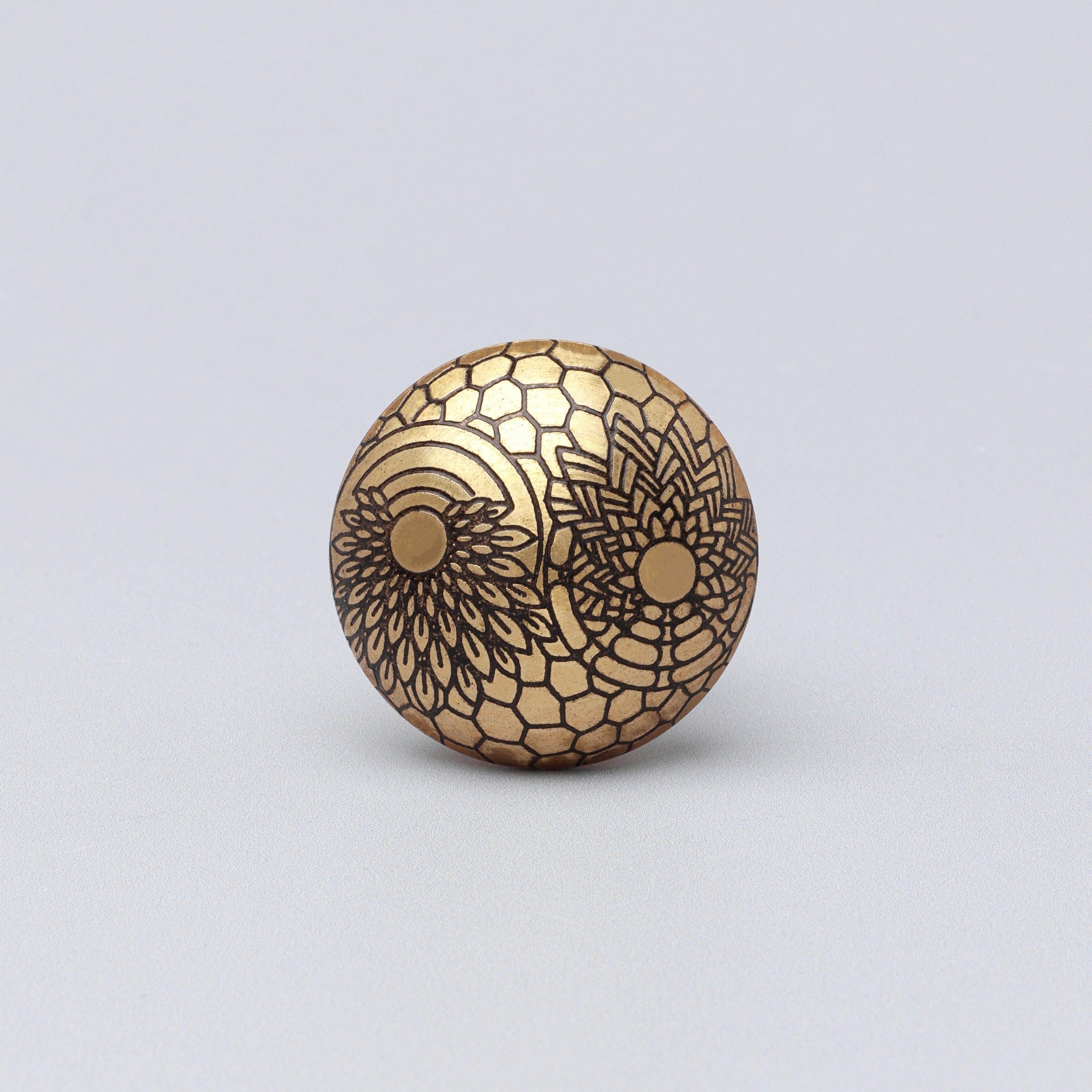 The Windsor Bloom Brass Door Knobs - G Decor