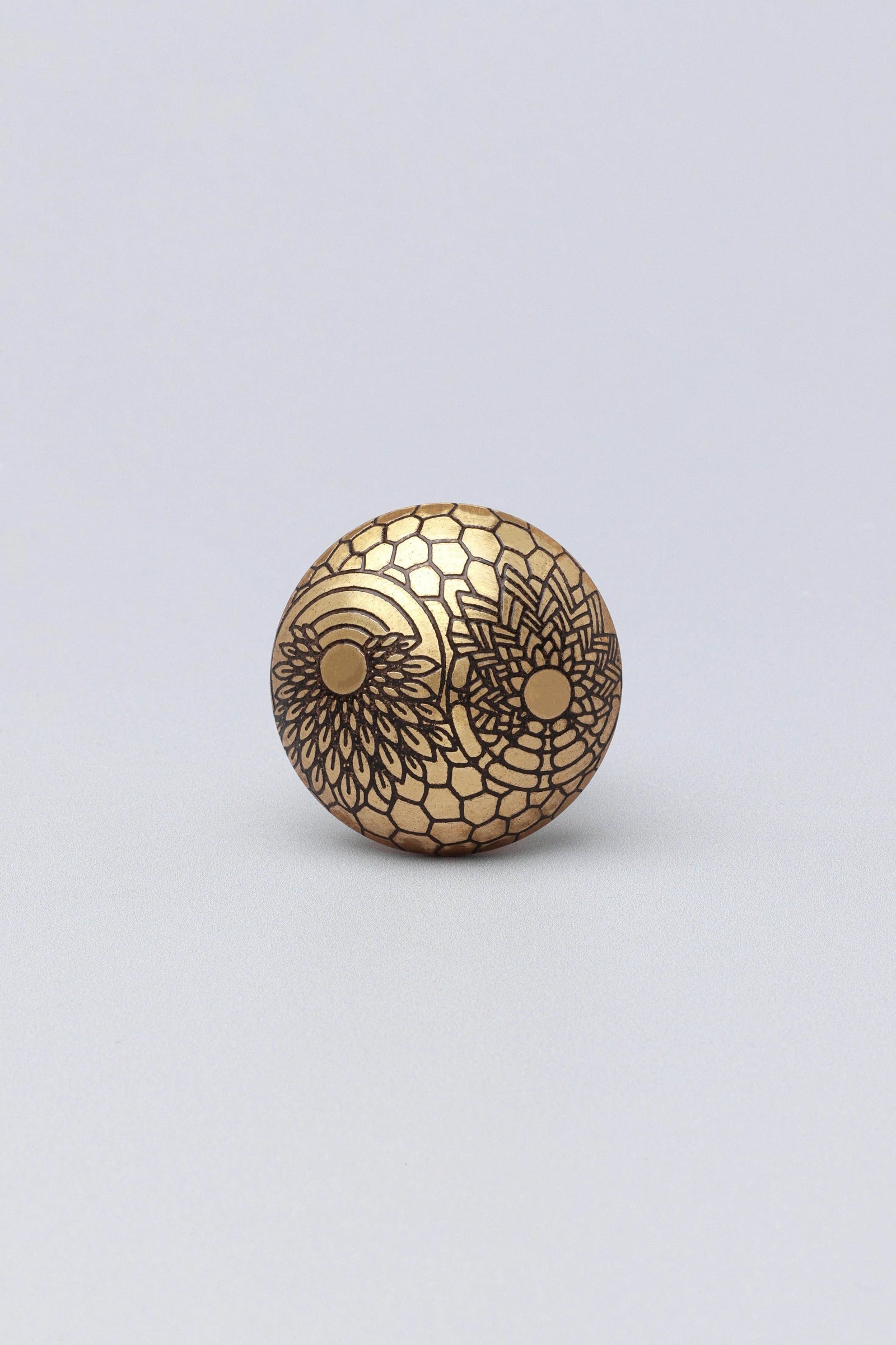 Windsor Bloom Brass Cabinet Knob — alternate view, G Decor